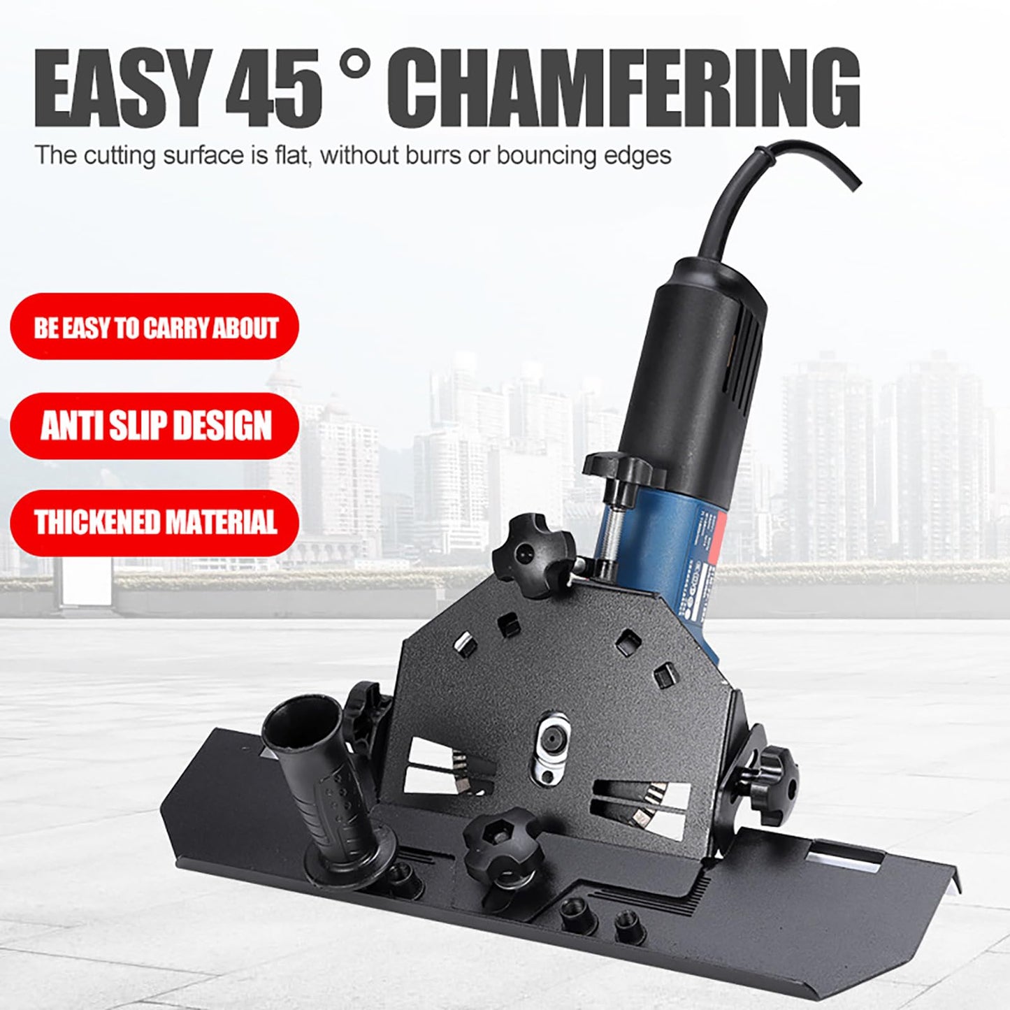 45 Degree Angle Cutting Tool, 45 Degree Tile Chamfering Tool for Cutting Ceramic Stone, Flooring Cutter, Ceramic Tile Chamfering Device, for Glass Tiles, Ceramic, Glazed