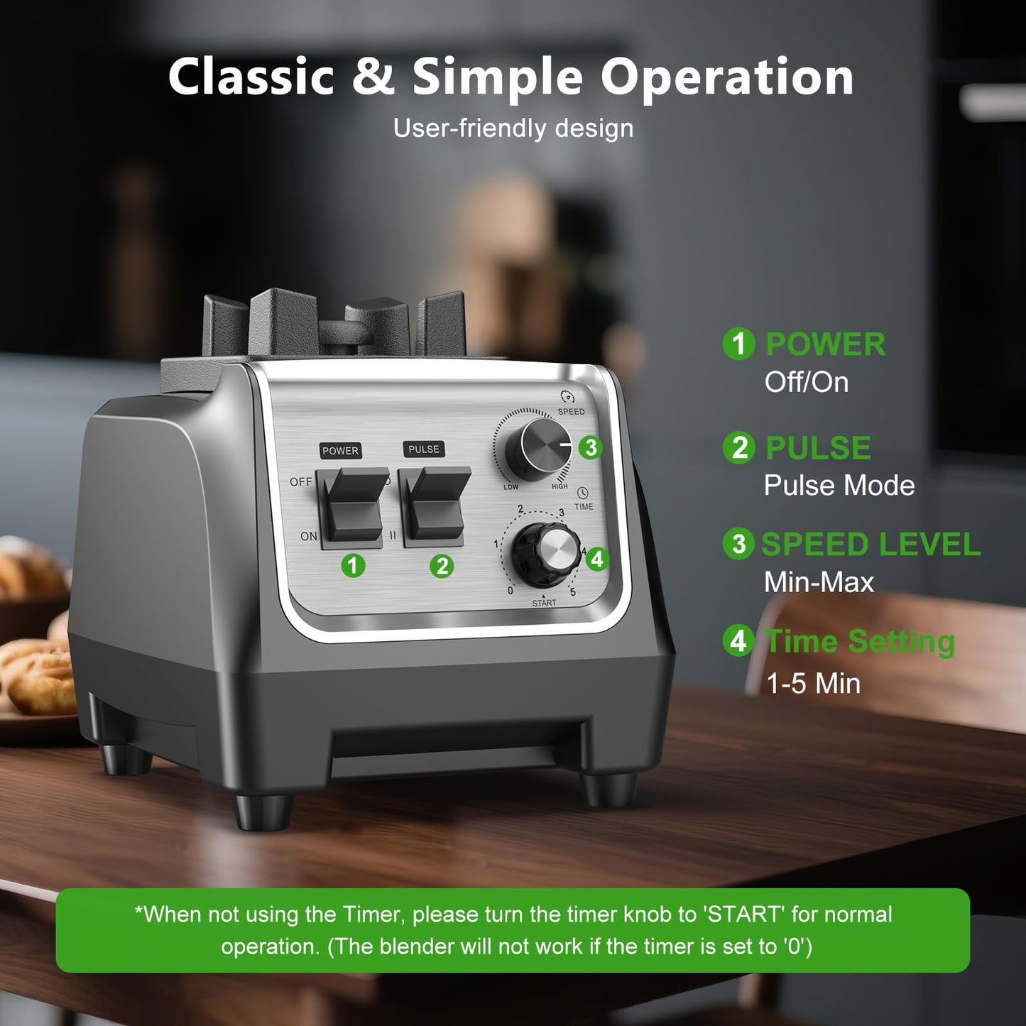 H-Duka Blender for Smoothies with 1800 Watt Motor Powerful Countertop Blenders for Kitchen 70OZ Large Capacity Smoothie Blender and Grinder Combo for Ice Crush Frozen Drinks Puree