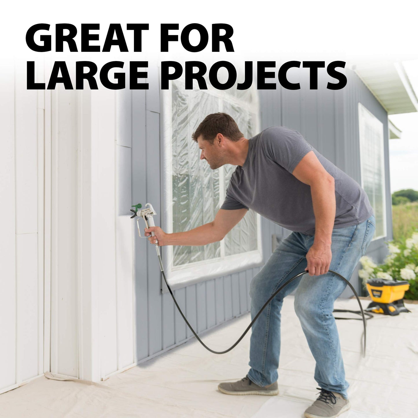 Wagner Spraytech Wagner 0580678 Control Pro 130 Power Tank Paint Sprayer, High Efficiency Airless with Low Overspray