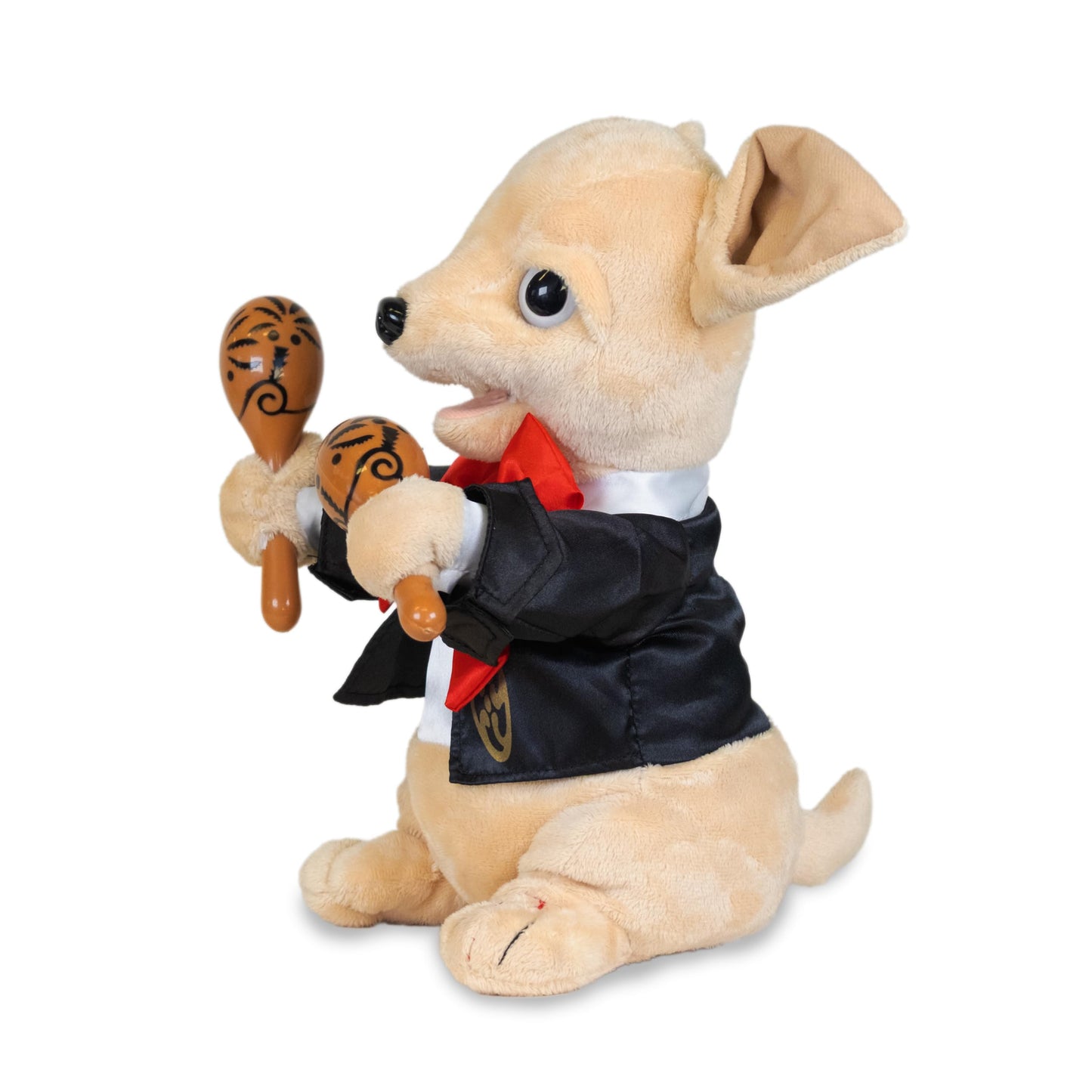 Cuddle Barn Chuey Bamba 12" Singing Chihuahua Animated Plush Toy, Shakes Maracas to La Bamba | Cinco de Mayo Party Gift | Great for Birthdays & Celebrations | Fun Toy for Kids, Adults