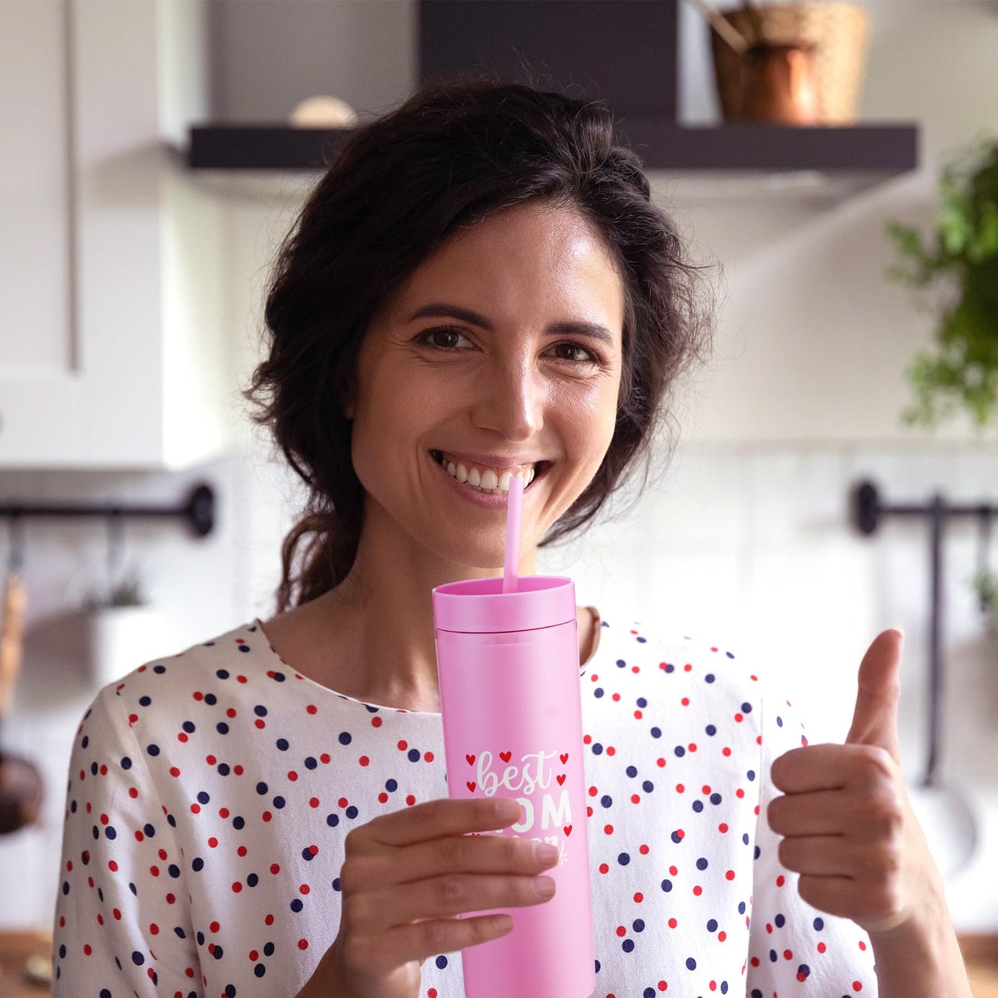 40 Pack Mother's Day Cups Bulk Gifts for Mother 16 oz Best Mom Ever Acrylic Tumbler Bulk with Lid and Straw Reusable Plastic Cup Gifts for Mom Group Grandma Woman Church Party Favors for Home Office