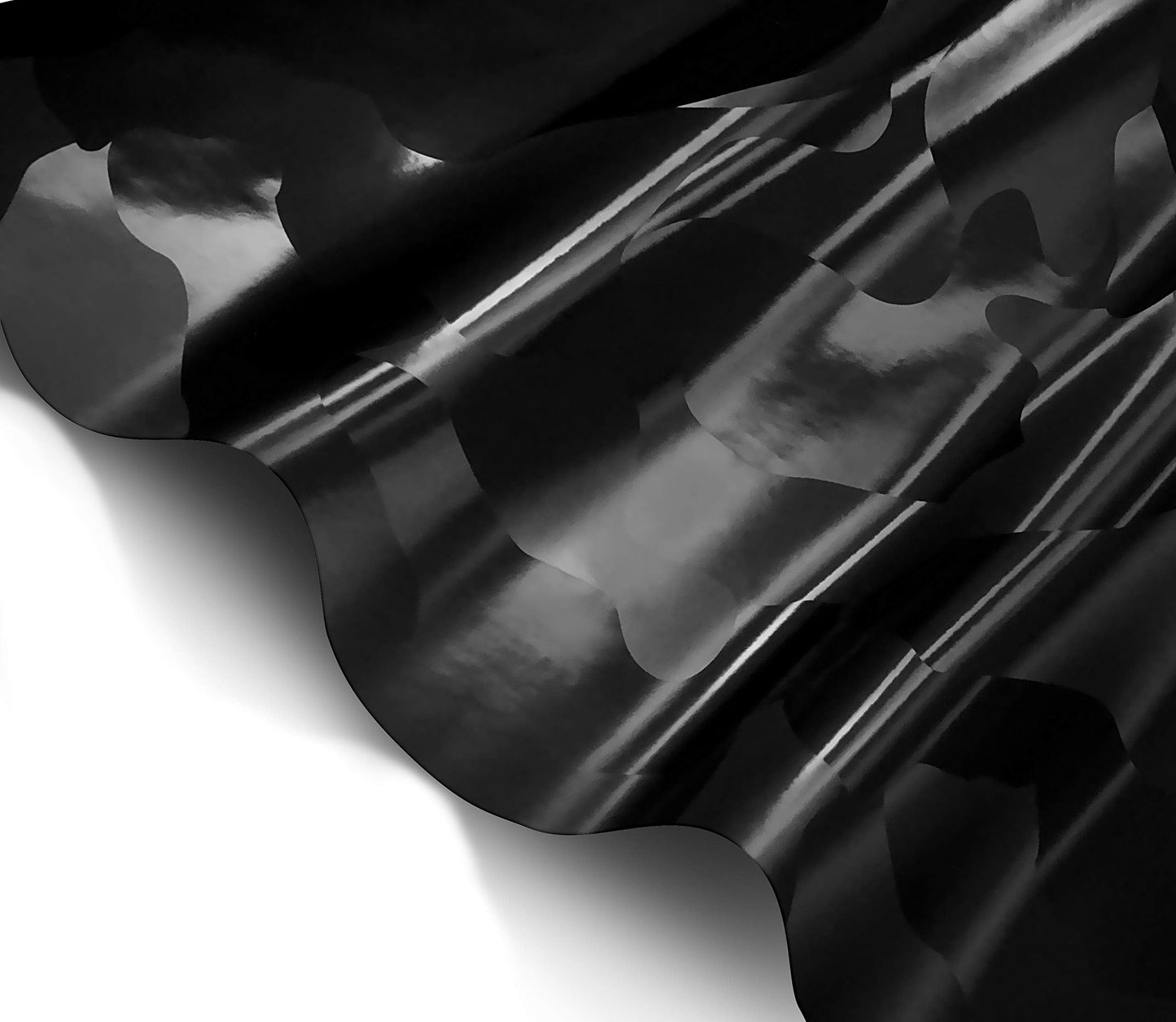 VViViD+ 2020 Edition Black Stealth Large Sized Pattern Camouflage Vinyl Car Wrap Roll (50ft x 5ft) Self Adhesive Film Air Release Technology, Scratch Resistance, Protective Liner, Bubble-Free