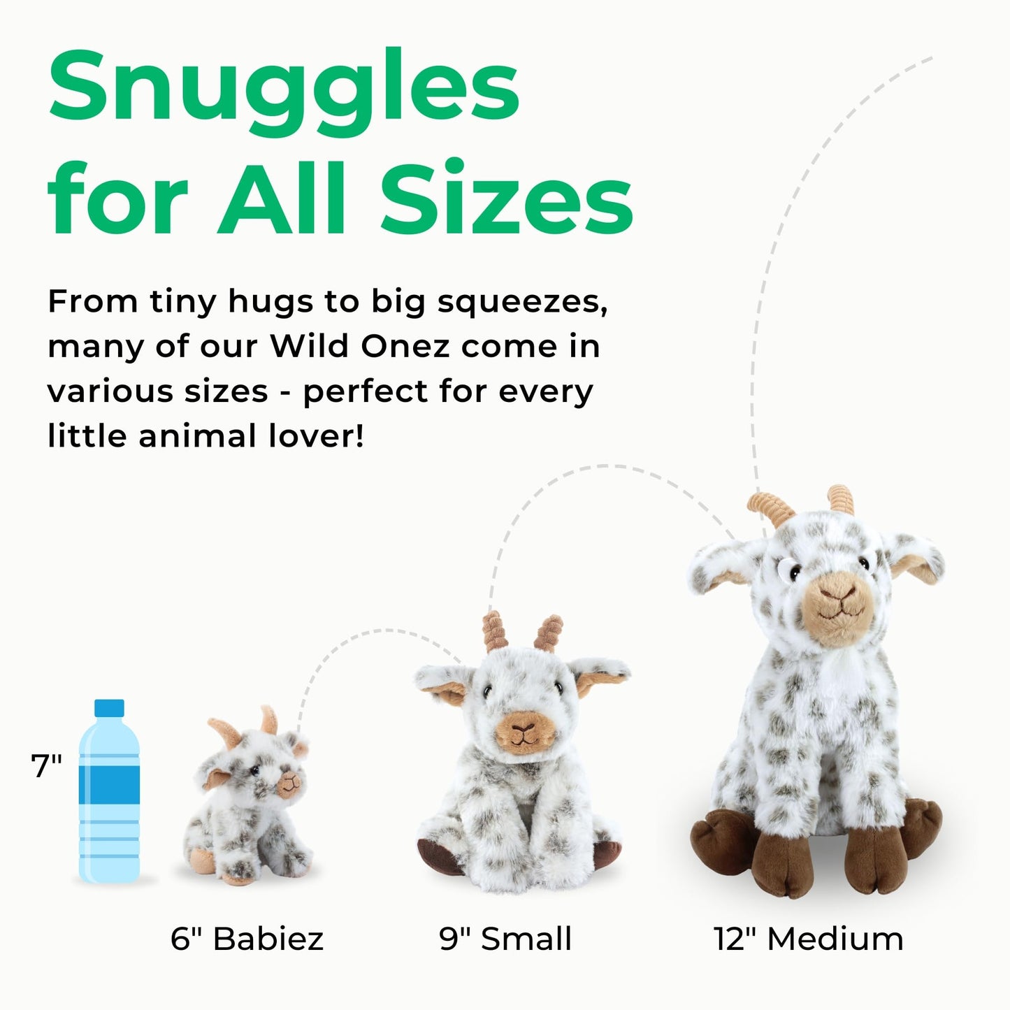 The Petting Zoo Highland Cow Plushie Stuffed Animal, Gifts for Kids, Wild Onez Wildlife Animals, Brown Cow Plush Toy, 12 inches