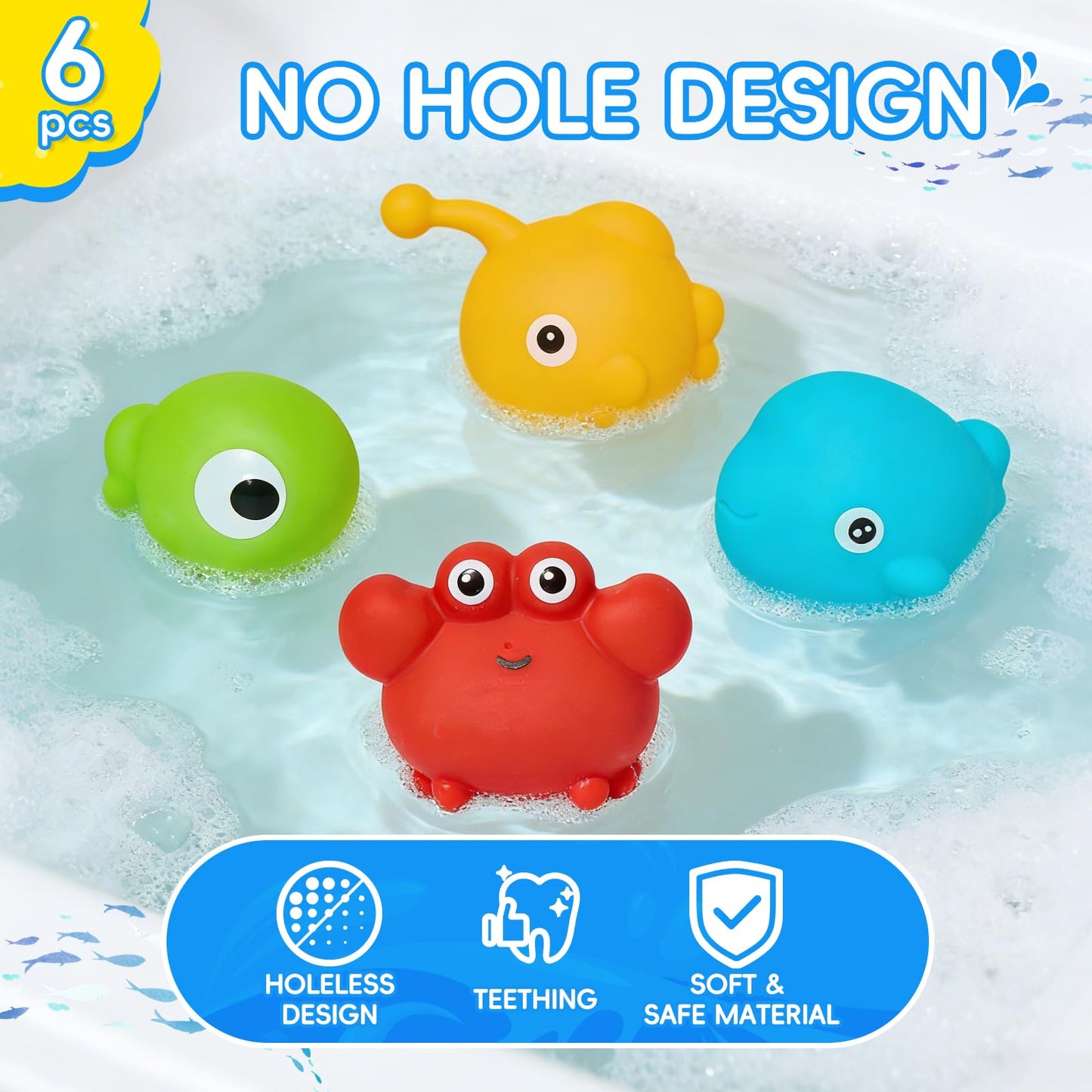 Baby Bath Toys for Kids Ages 1-3, 17PCS Mold-Free Toddler Bath Toys, Colorful Bath Boats & Stacking Cups &Whale Bath Toy, No Hole Floating Tub Toy and Storage Bag, Baby Pool Water Table Toys