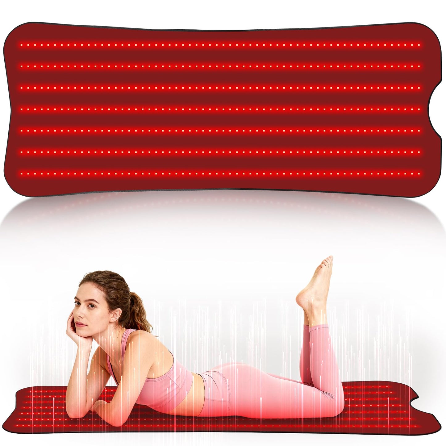 Professional Grade Red Light Therapy Mat, 60"x24" Large Red Light Pad for Body, 660nm & 850nm Red Light Portable Home Therapy Device for Men Women Elderly, Gifts for Lover Friends Family