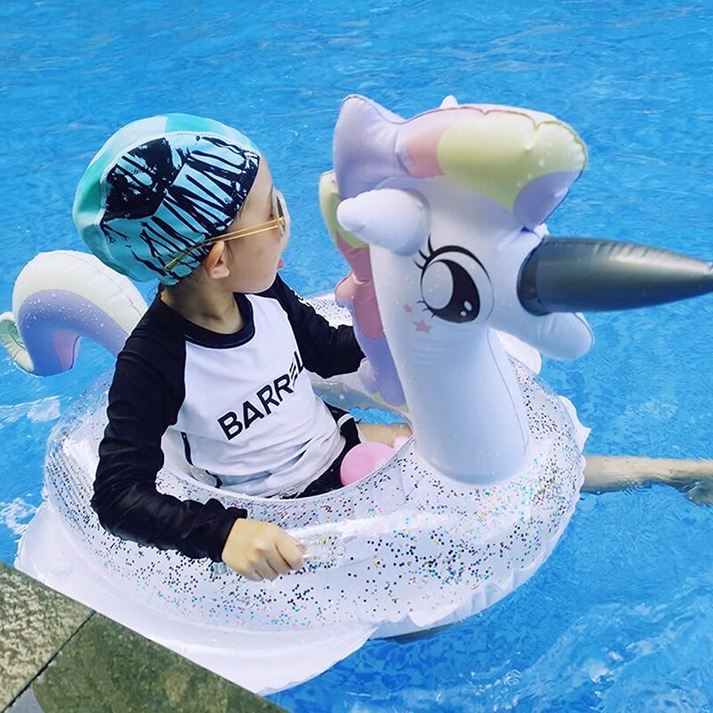 CICITOYWO Toddler Pool Floats, Kids Inflatable Float Raft with Handle, Water Swim Beach Floaties Toys Party Supplies, Baby Swimming Ring for 8-48months Kid