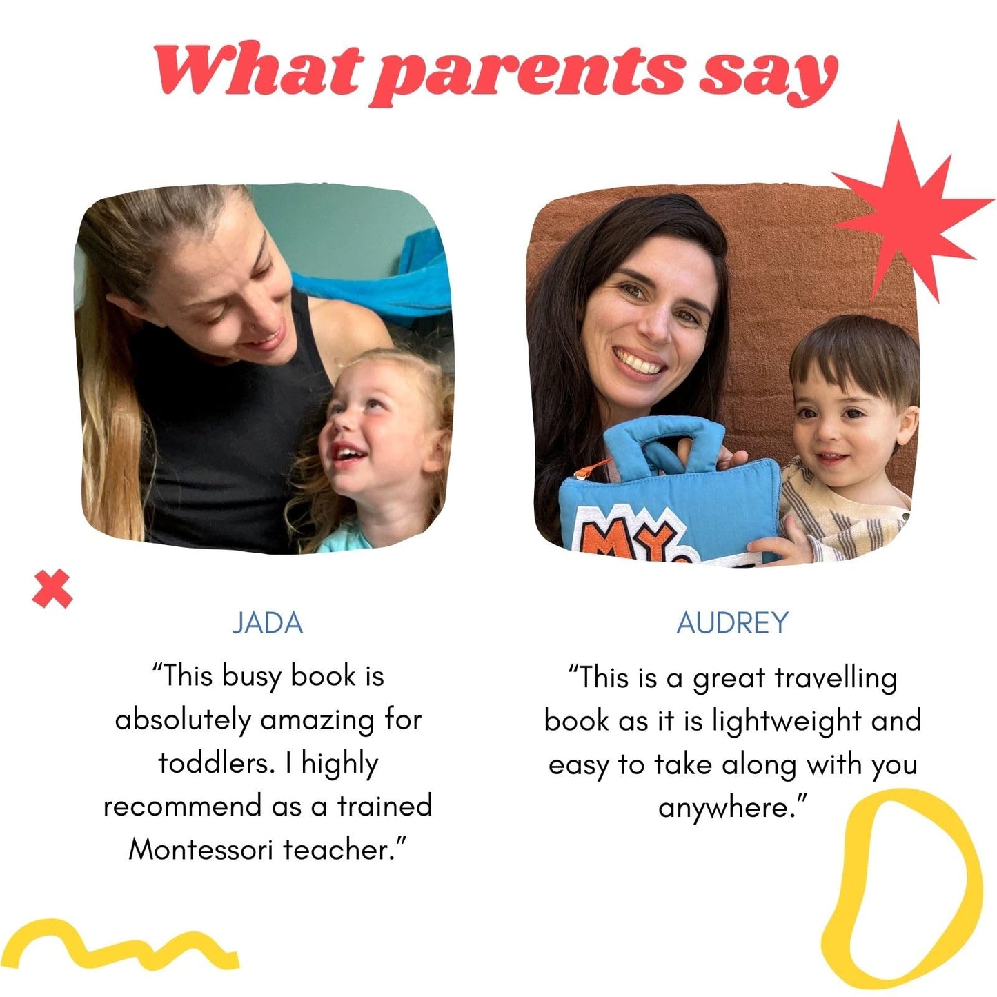 BAVY My Quiet Book - Toddler Travel Essential, Car Plane Activity Books, Montessori Busy Board Book, Airplane Toys for Toddlers 1-3, Gifts for 1 2 3 4 Year Old Girl, Birthday Gifts Toys Age 2-4