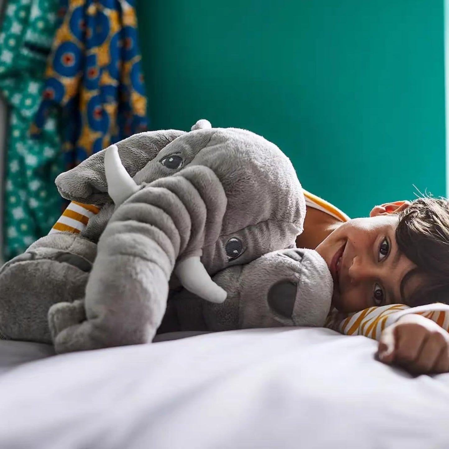 Ryttir 31 Inch Fuzzy Large Elephant Stuffed Animal, Soft Stuffed Elephants Plush Toy Newborn Gift, Funny Elephant Gifts for Baby Women Girls Boys