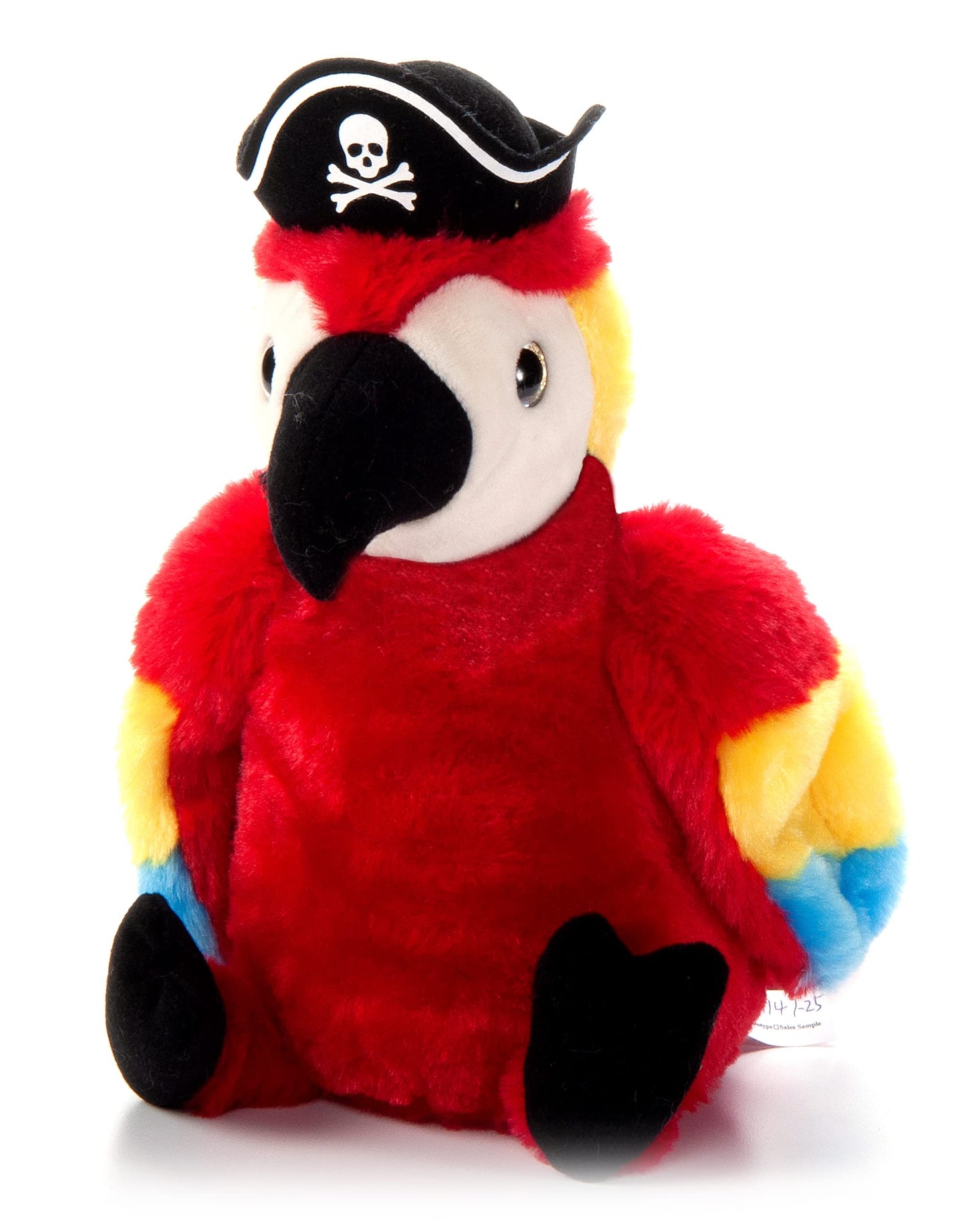 The Petting Zoo Parrot Stuffed Animal Plushie, Gifts for Kids, Pirate Animals, Pirate Parrot Plush Toy 10 inches