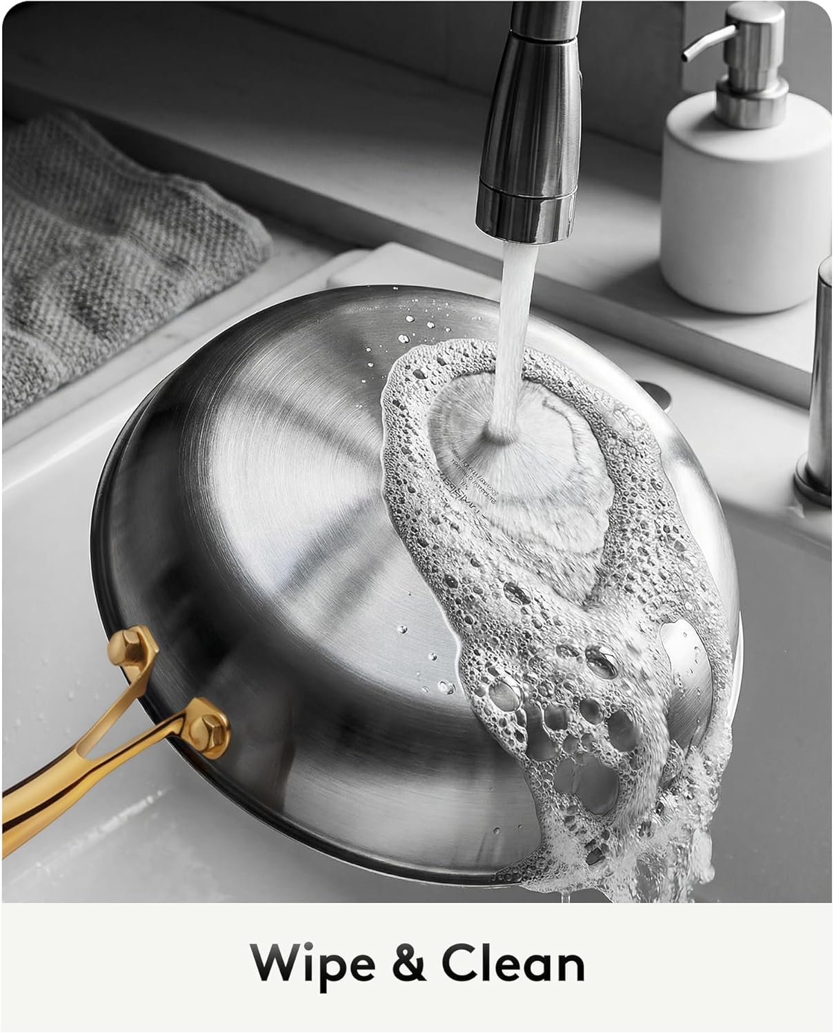 Titanium Pans for Cooking | 12 Inch Pure Tagine Titanium Skillet with Lid | Hammered Chef-Grade Design | PFAS/PFOA/PTFE-Free | Induction & Oven-Safe, Dishwasher Safe