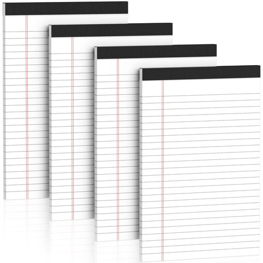 12 Pack Legal Pads 8.5 x 11 Note Pads 8.5 x 11 Inch Notepad 360 Sheets Writing Pads Wide Ruled Lined Paper Pads White Paper Note Pads 8.5 x 11 with 30 Sheets Per Legal Pad for School, Office, Home