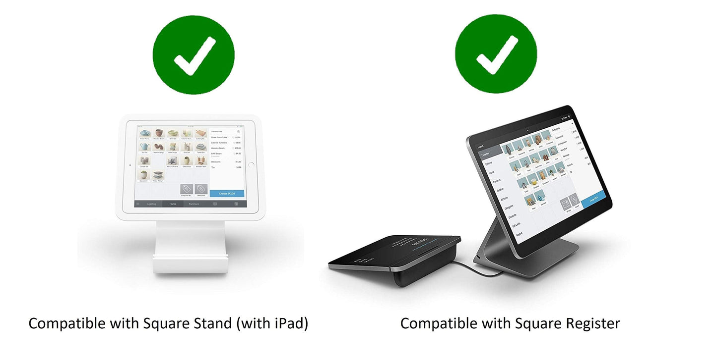 EOM-POS Hardware Bundle for Square - Cash Drawer and Thermal Receipt Printer,[Compatible with Square Stand and Square Register]