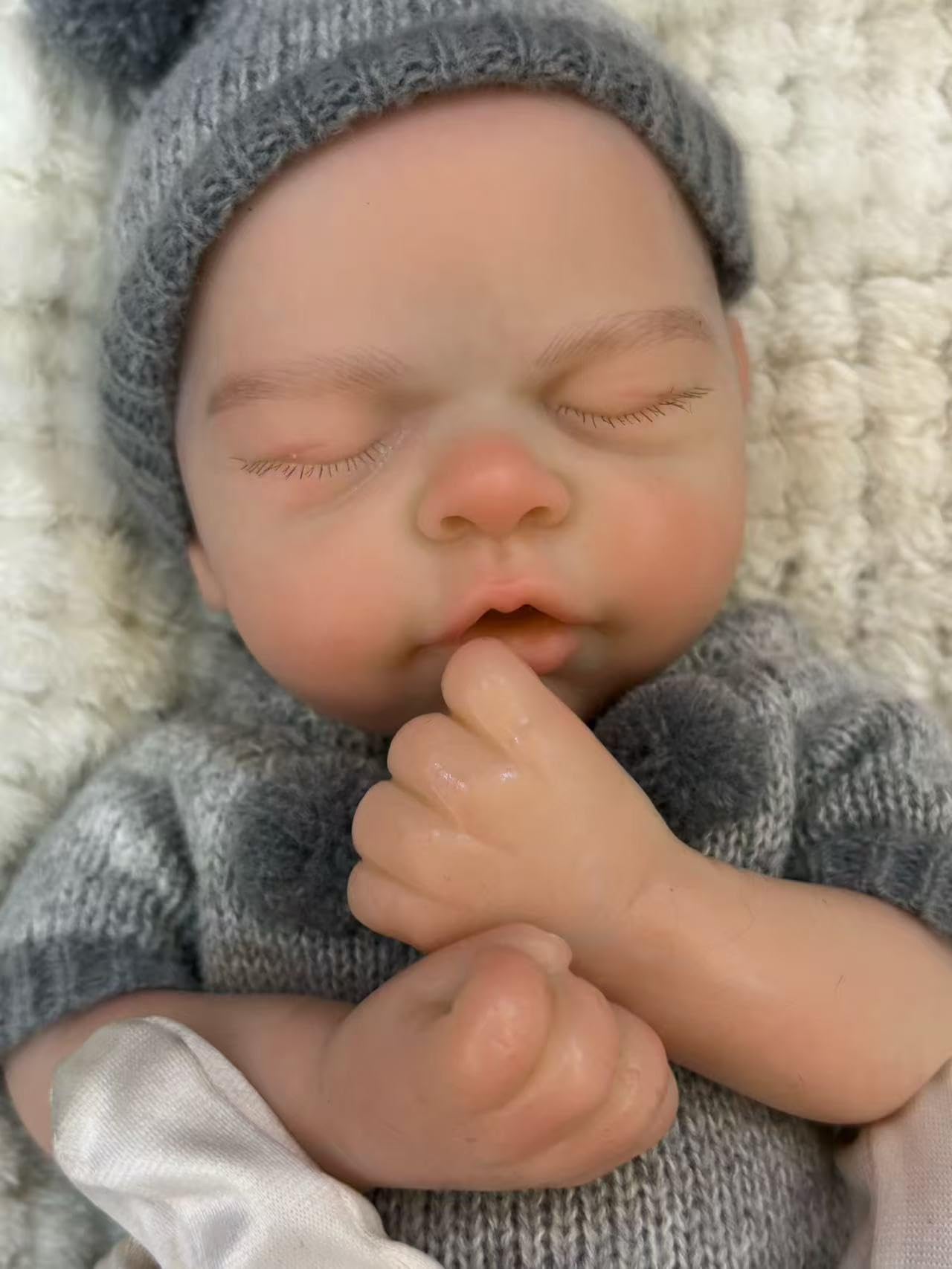Aniiyy 13 Inch Full Silicone Reborn Baby Dolls-13 Inch Realistic Newborn Anatomically Correct Girl,Silicone Full Body Lifelike Baby