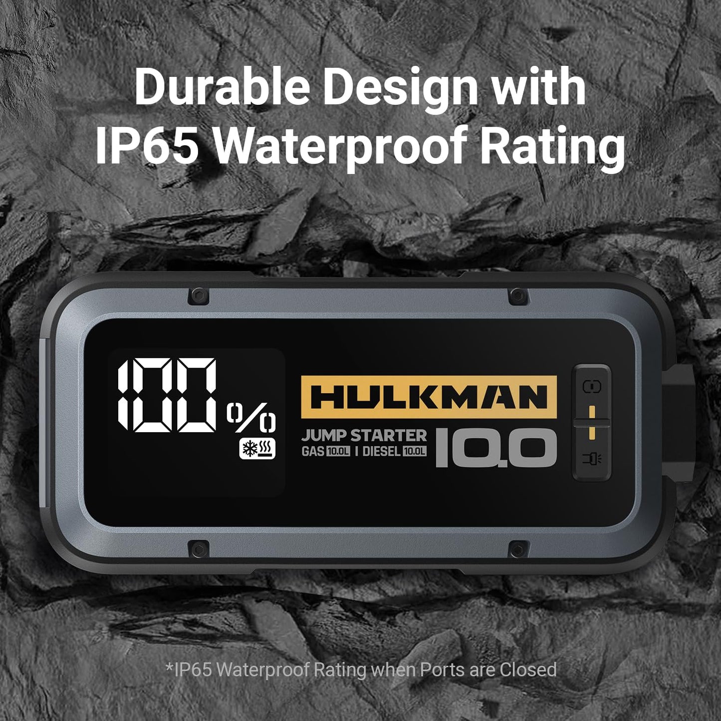 HULKMAN Alpha 100 with -40℉ Preheat Tech Smart Portable Jump Starter with Alpha Bag Max EVA Protection Case