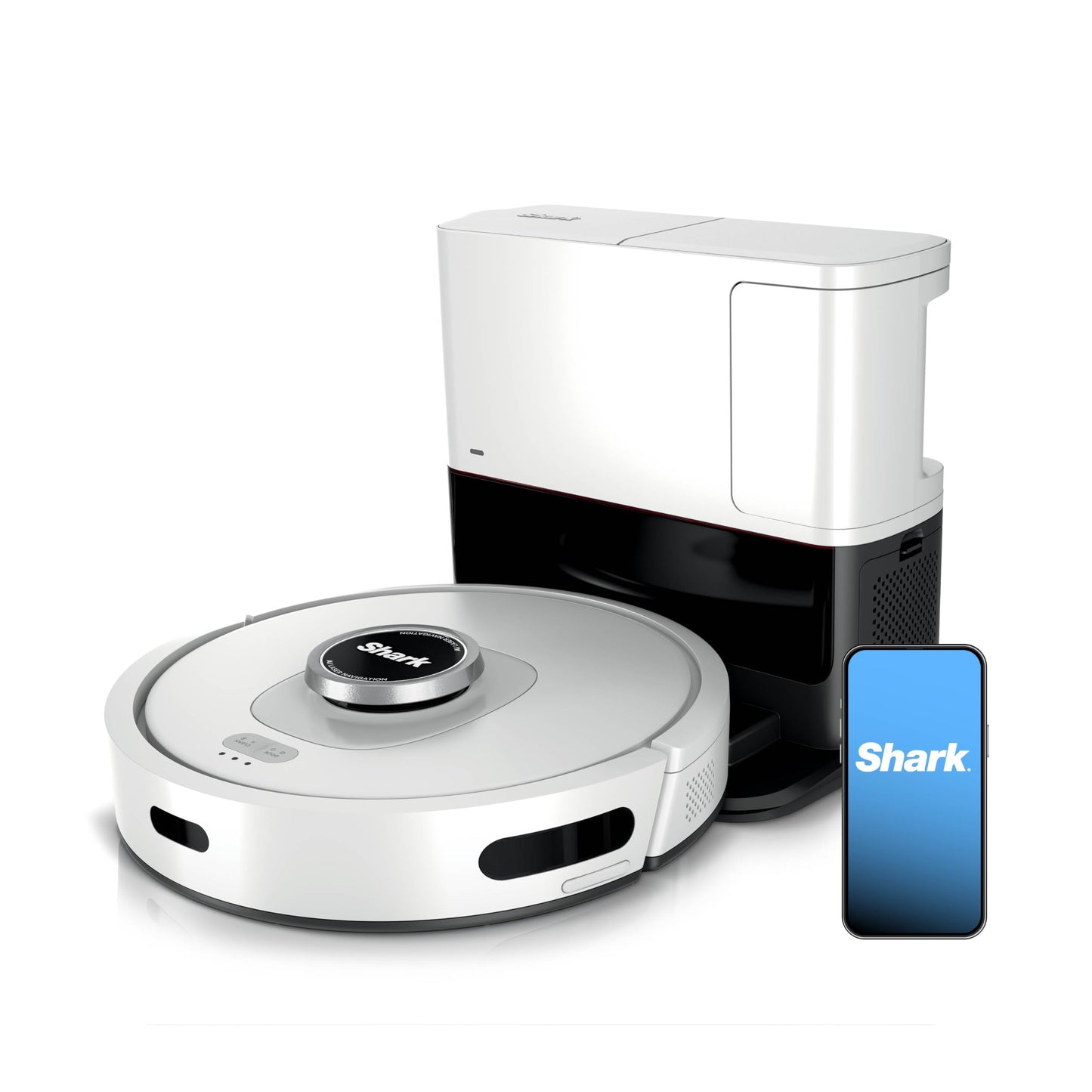 Shark AI Ultra Voice Control Robot Vacuum with Matrix Clean Navigation, Home Mapping, 60-Day Capacity, XL Self-Empty Base for Homes with Pets, Carpet & Hard Floors, Cool Grey, AV2511AE