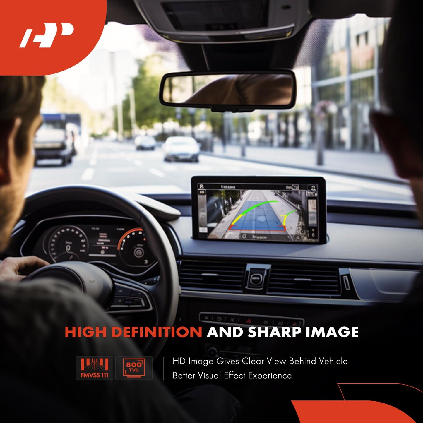 A-Premium Park Assist Camera Rear View Backup Reverse Camera Compatible with Select Toyota Models - 2017 2018 2019 Highlander - Replace# 867900E060