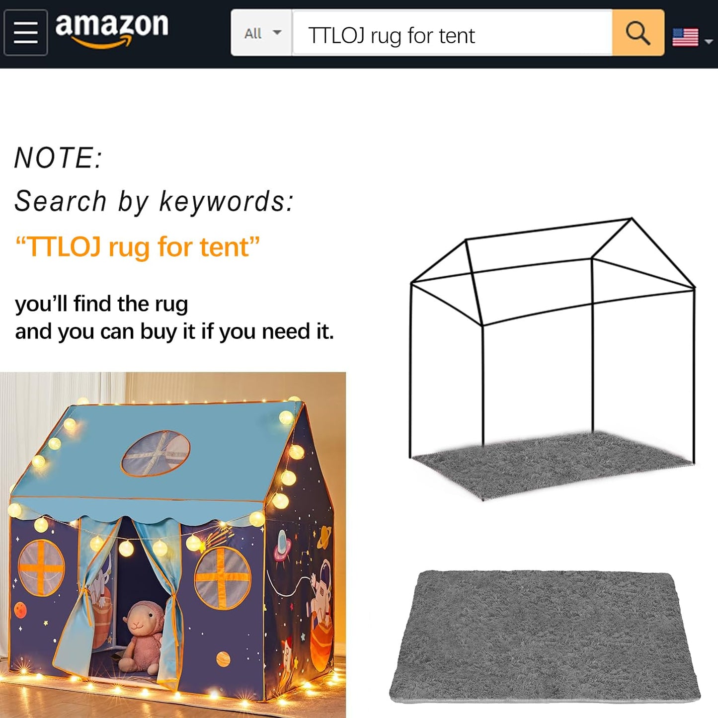 TTLOJ Gift for Christmas Outer Space Style Play Tents for Boys Girls, Large Playhouse Castle Toy for Toddler Play House, Teepee Tent Indoor Outdoor (Ball Lights NOT Included
