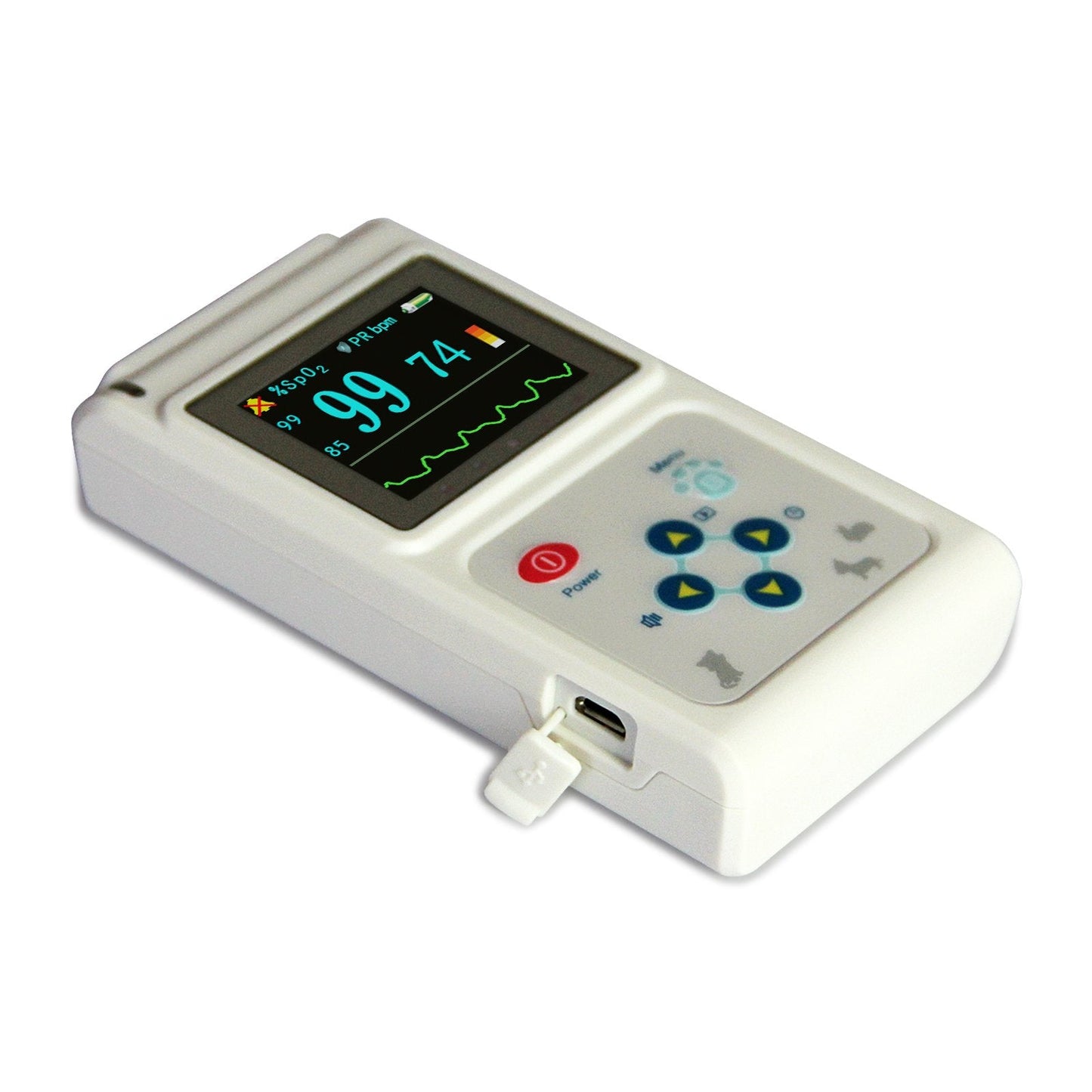 CONTEC CMS60D-VET Veterinary Pulse Oximeter Handheld Machine for Cat and Dog with Pulse Rate Tongue/ear SPO2 Probe