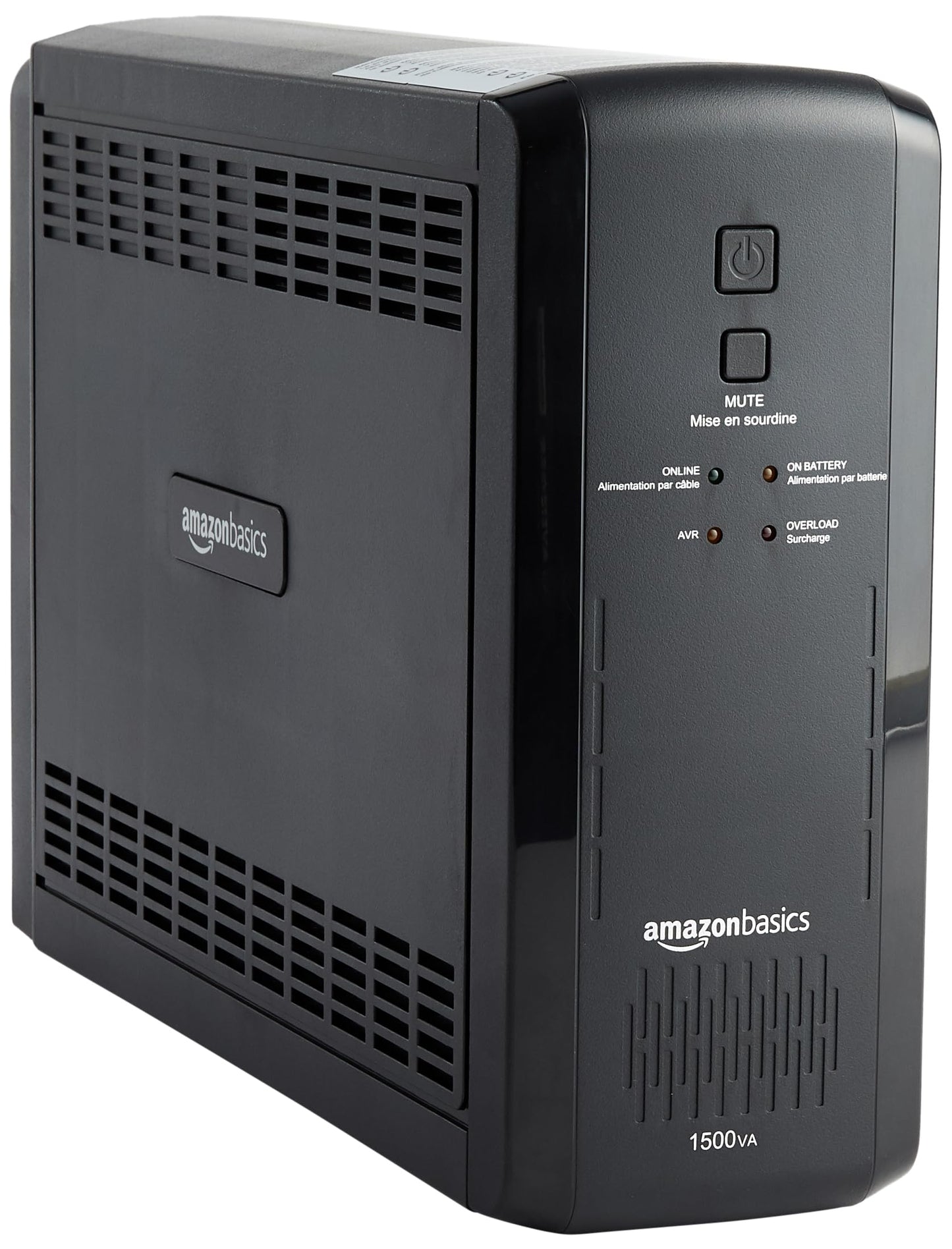 Amazon Basics UPS Battery Backup & Surge Protector, 1500VA/900W, 10 Outlets, Line Interactive Uninterruptible Power Supply with Sinewave Technology, Black
