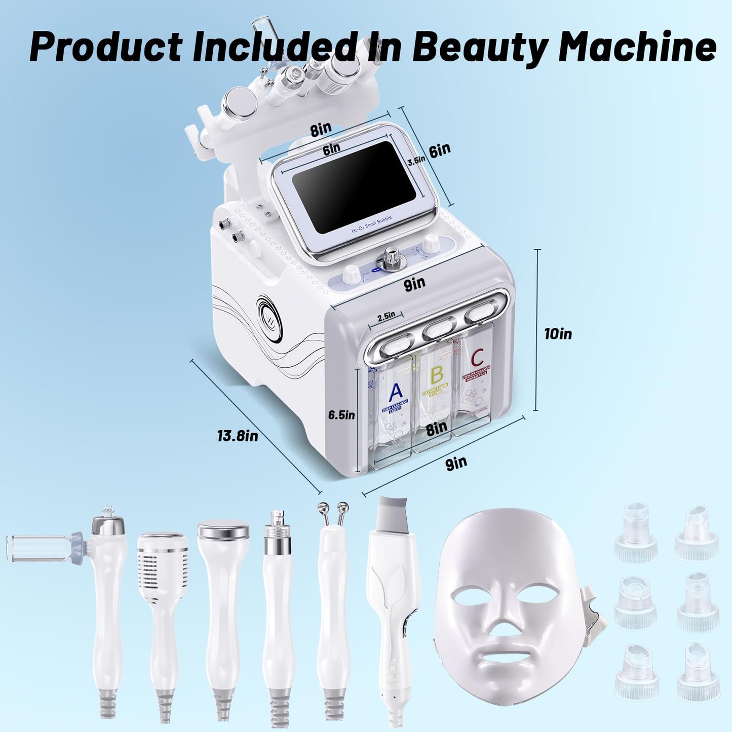 7 in 1 Hydrogen Oxygen Facial Beauty Skin Machine