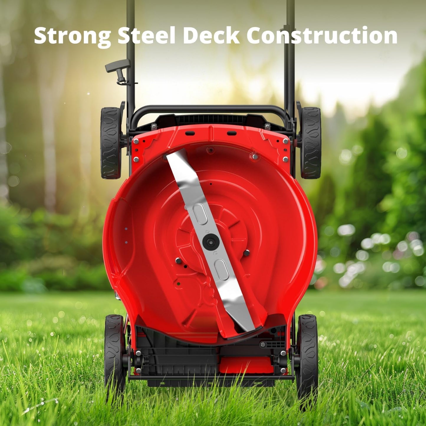 PowerSmart 21" B&S Engine 140cc Self-Propelled Lawn Mower – Durable Steel Deck, 6-Height Adjustments, 3-in-1 Mulching Versatility