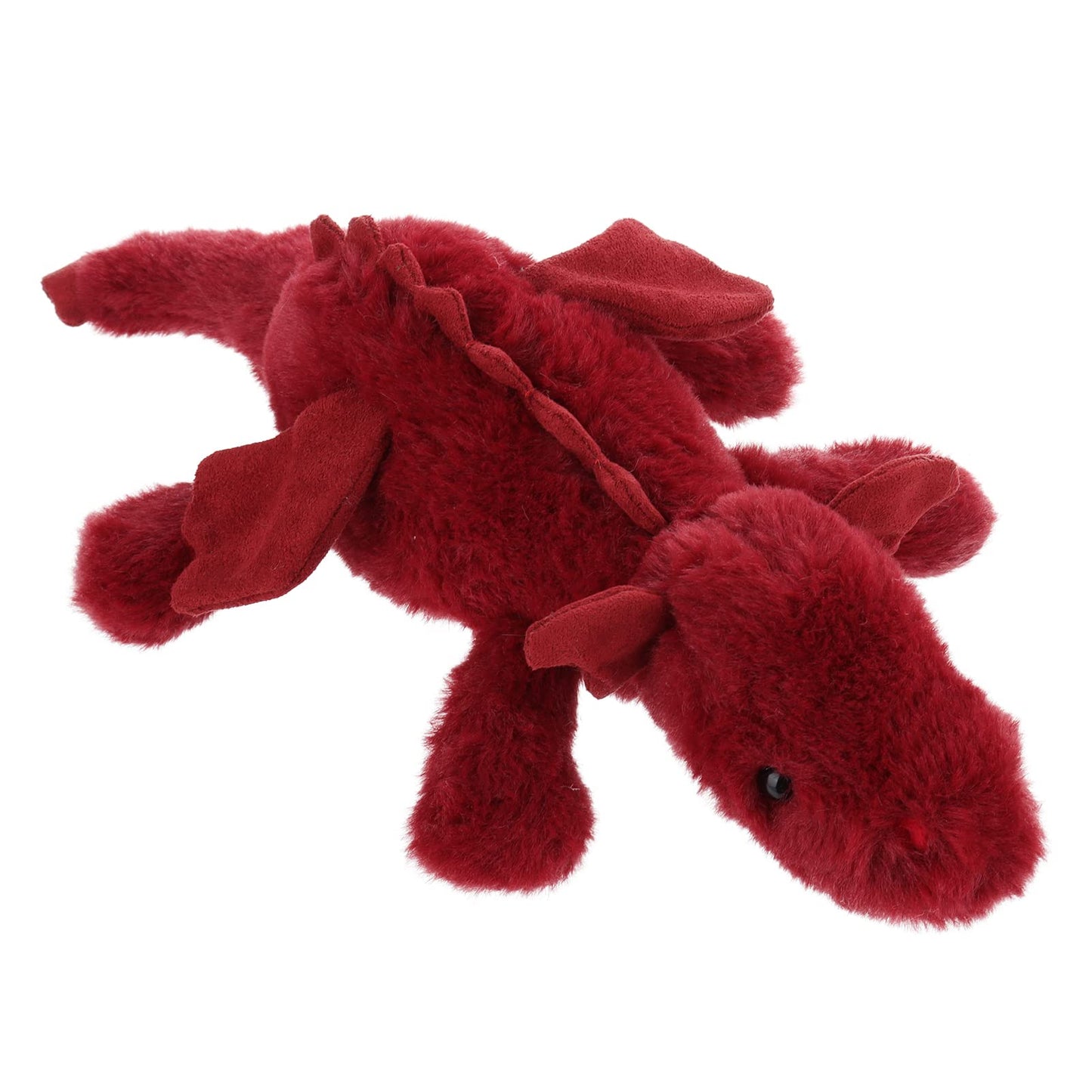 Apricot Lamb Lying Dragon Plush Stuffed Animals for Kids, Soft Cute Plush Toys for Baby Girl and Boy, Large Fluffy Lying Dragon Red
