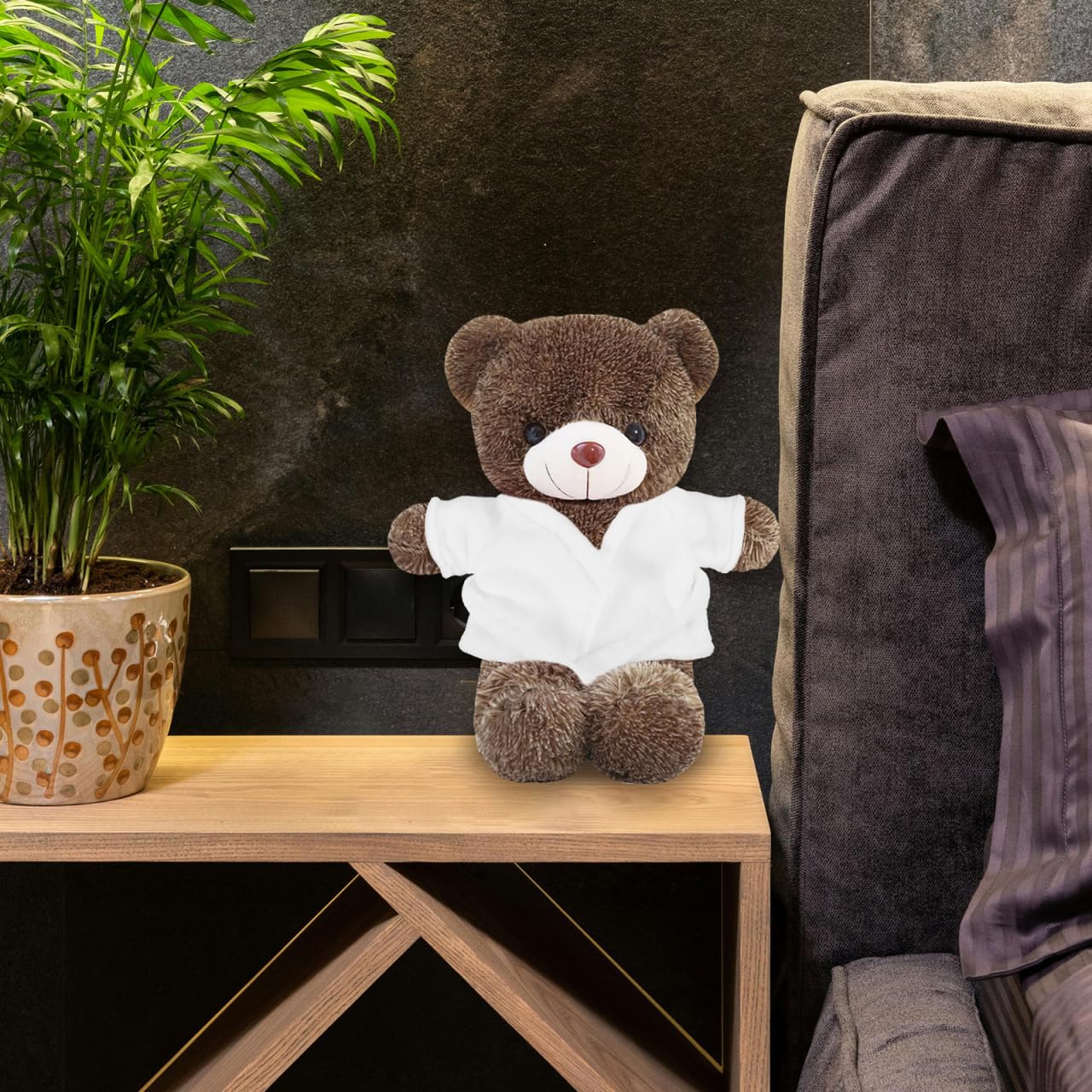Wakauto Doll Bathrobe & Sleepwear Set for 8-12 inch Stuffed Animals | Plush Bear Robe, Cotton Kimono for Rag Dolls & Mini Bears | Bathtub Toy & Dress Up Costume Favor