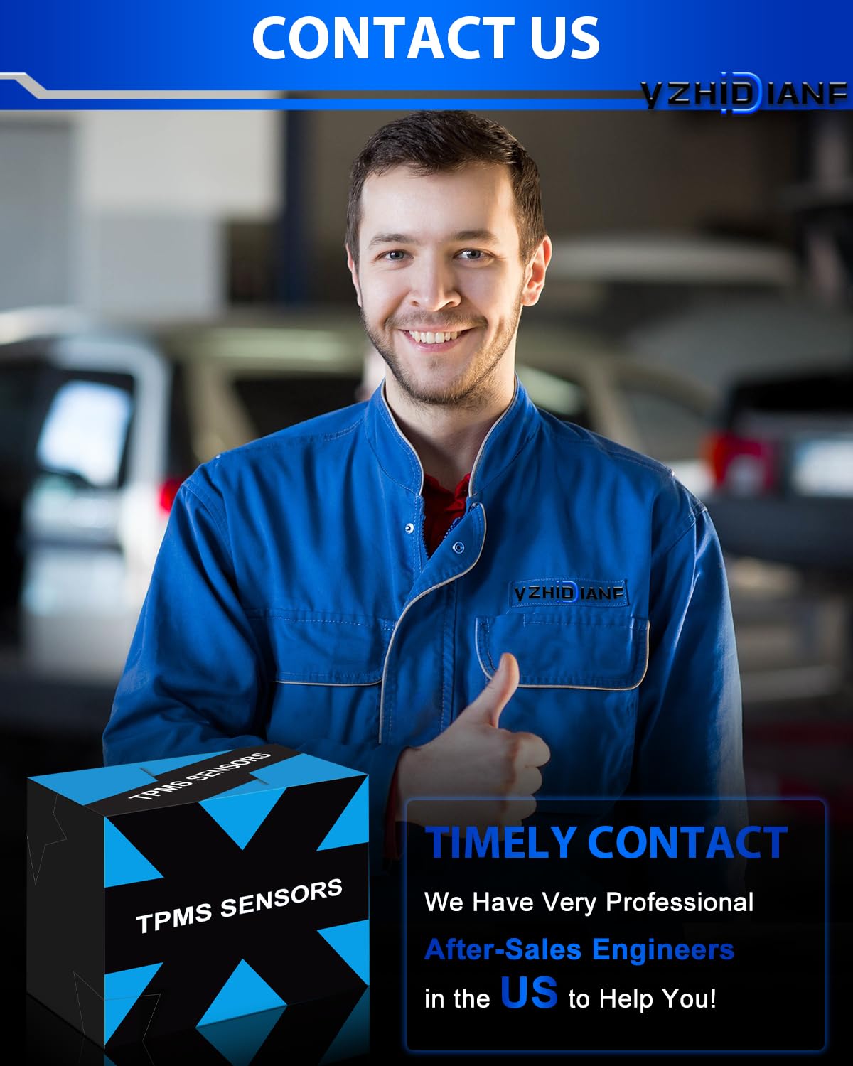 YZHIDIANF Pre-Programed TPMS Sensor for:-Chevy Traverse 2016 2017 2018 2019 2020 2021 2022 Impala 2017 2018 Camaro Malibu for:-Buick for:-GMC for:-Cadillac, Tire Pressure Sensors 13598773 433MHZ(4)