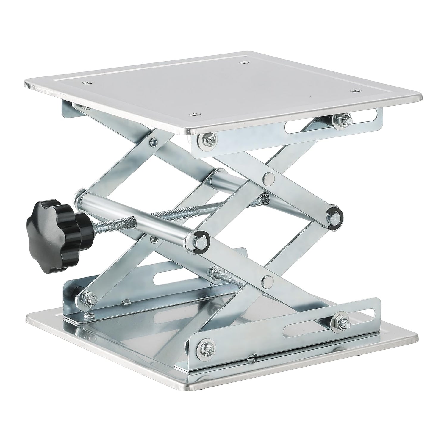 Acymner 8" x 8" Lift Table Lab Scissor Stand Platform | Stainless Steel Laboratory Lift Stand, Lab Lift Stand Table Lifting Jack Platform, Expandable Lift Height Range 3.3"/85mm to 11"/280mm