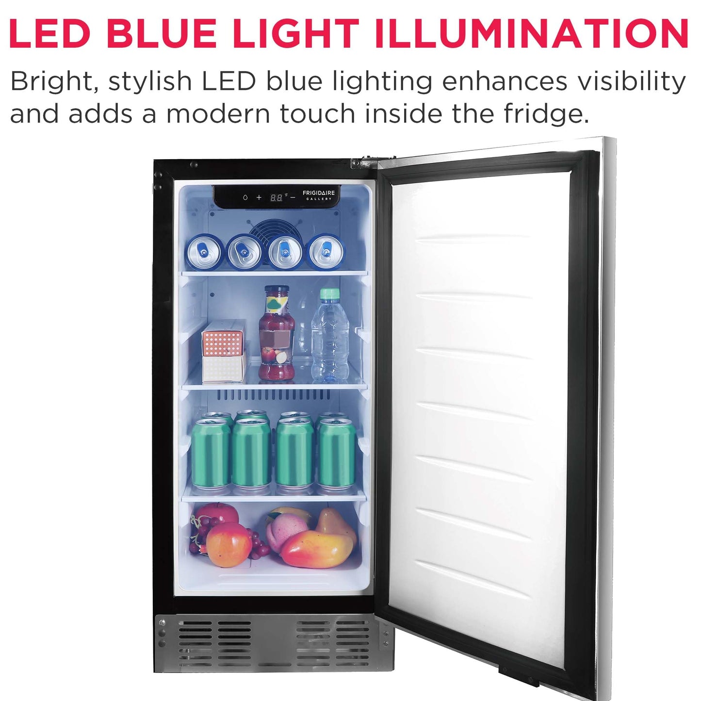 Frigidaire 3 Cu Ft Capacity built in fridge, under counter, frost free, Stainless Steel