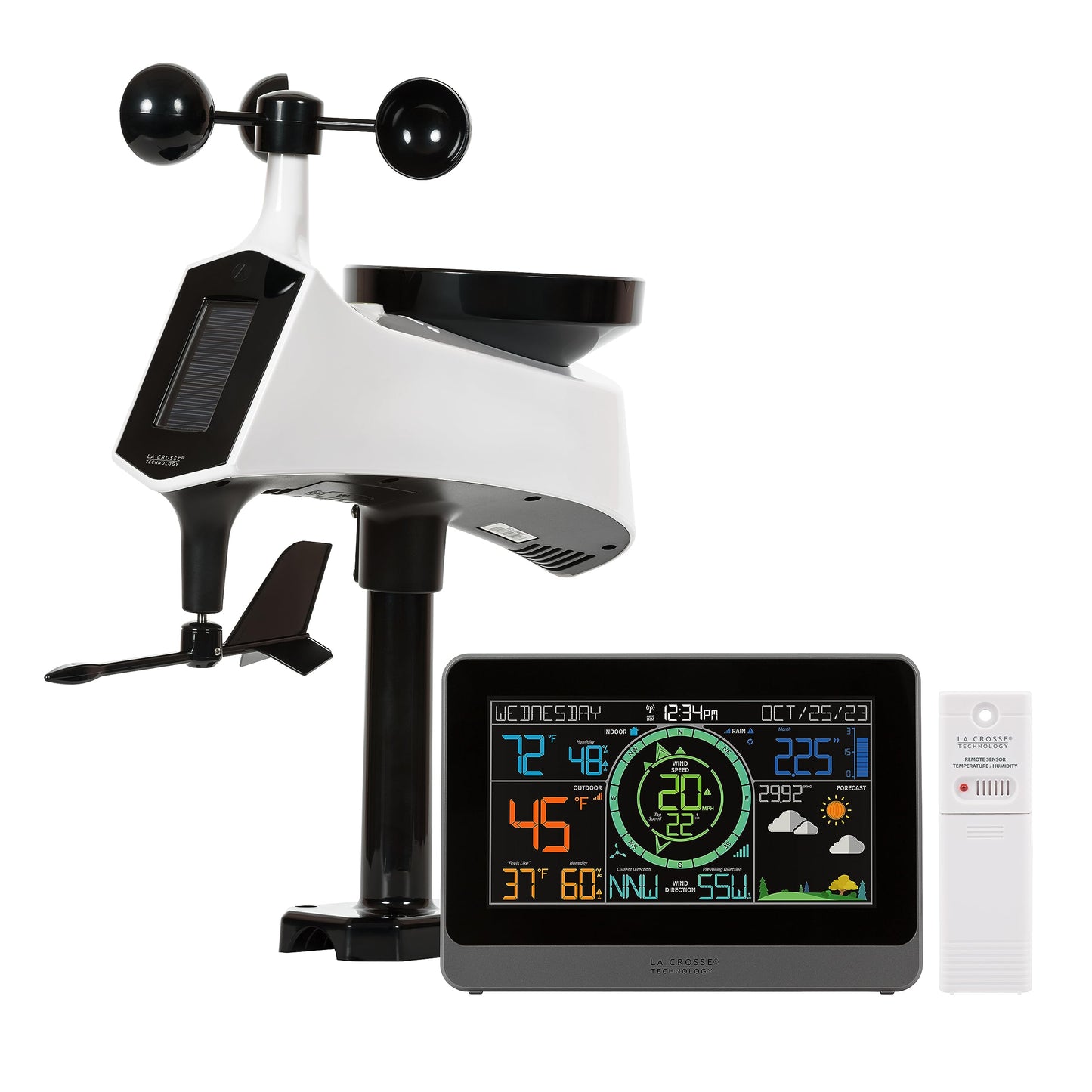 La Crosse Technology 328-1415 Wireless Professional Color Weather Station with Cyclone Sensor