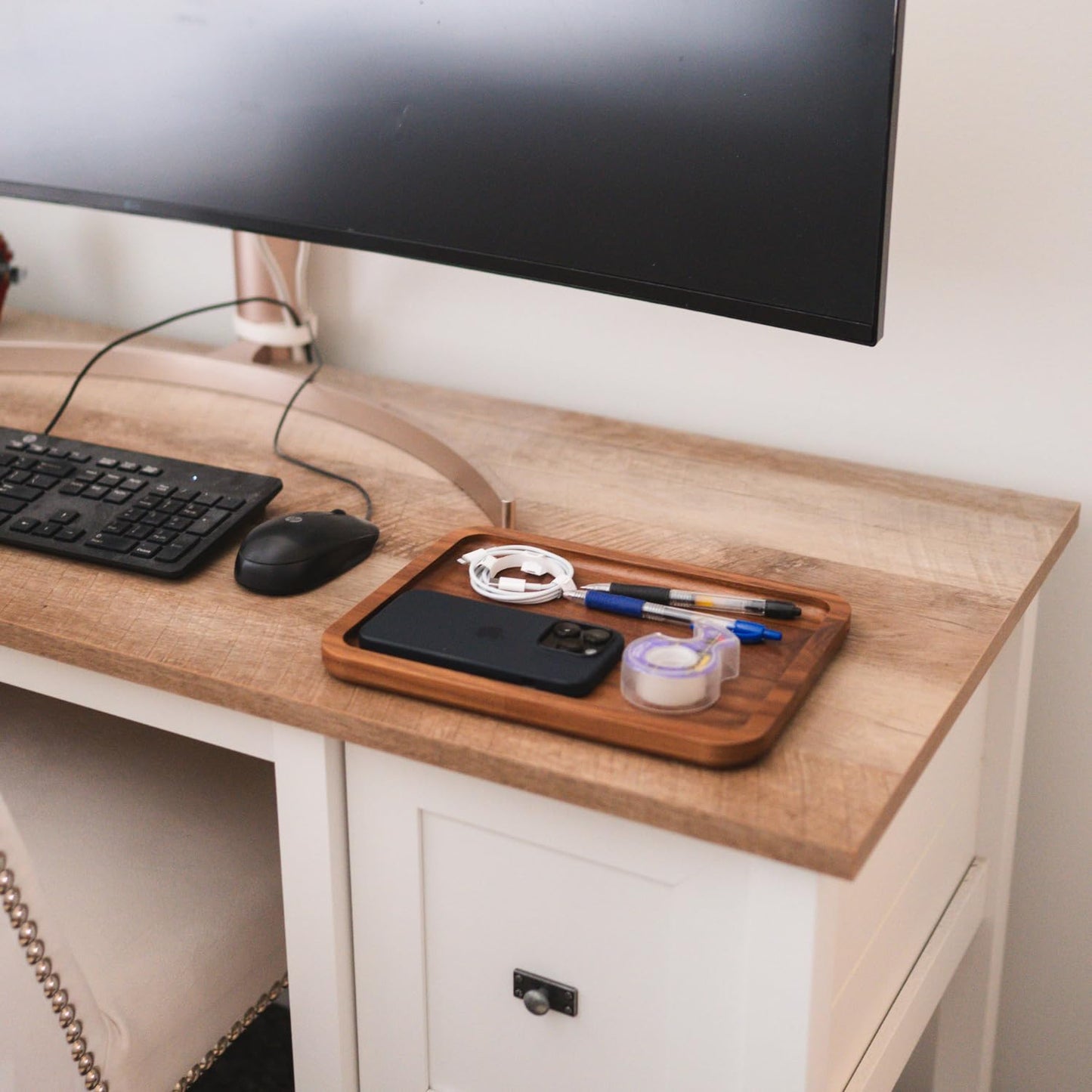 Large Walnut + Valet Tray 2 Pack