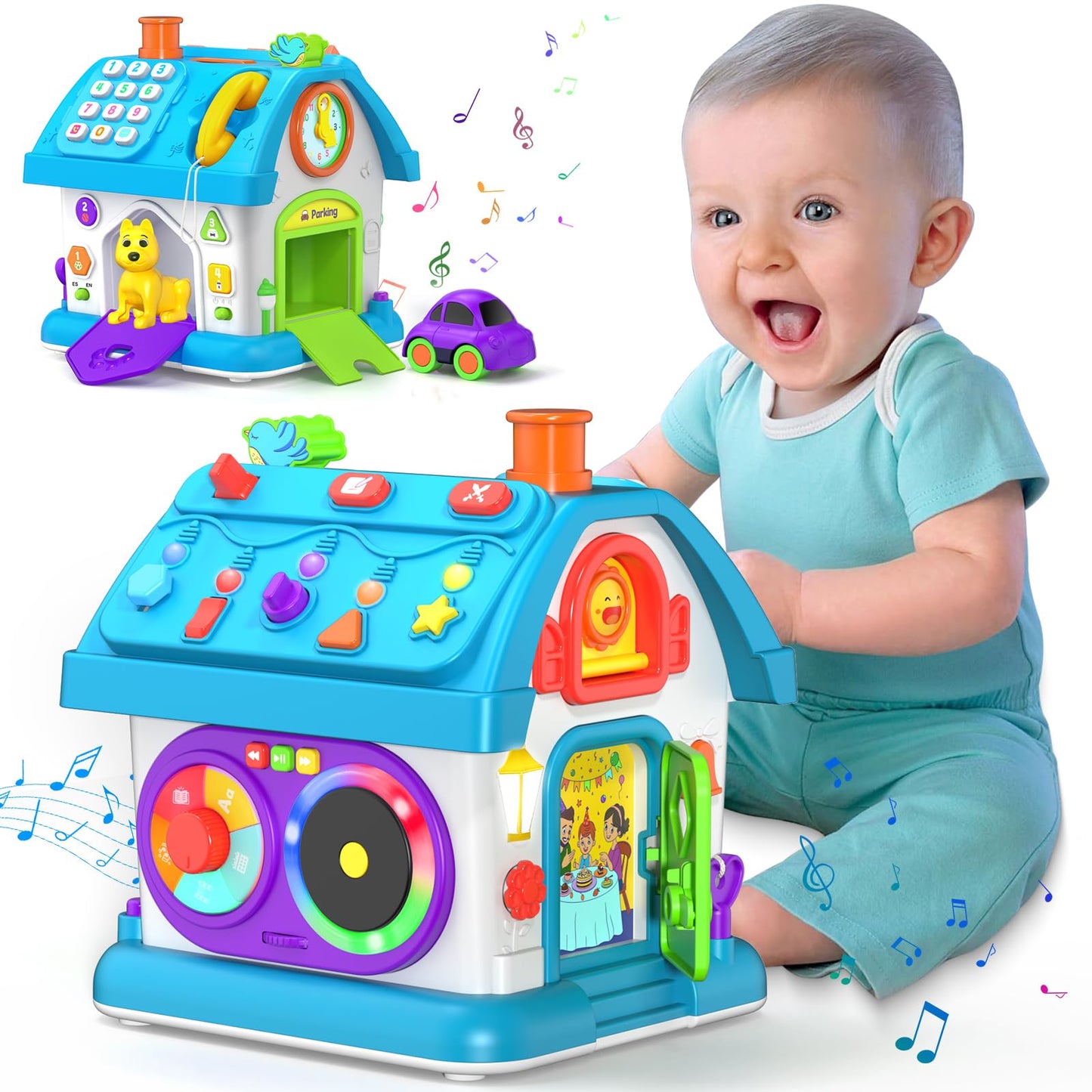 Vahome 14-in-1 Montessori Toys for 1 Year Old Boy Gifts, Musical Educational Baby Toy 12-18 Month, First Birthday Gift for One Year Old Boy Girl, 1st Present for Toddler 1-2 Age