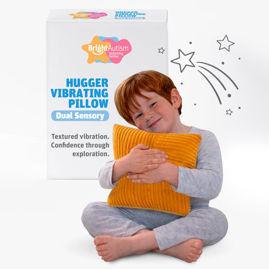 Bright Autism Sensory Pillow (Yellow & Blue)