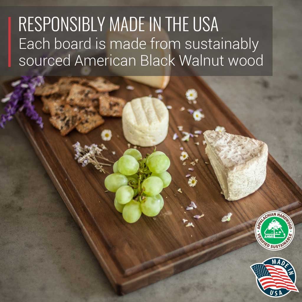Virginia Boys Kitchens Medium Walnut + Large Walnut + Small Walnut + Cutting Board Holder
