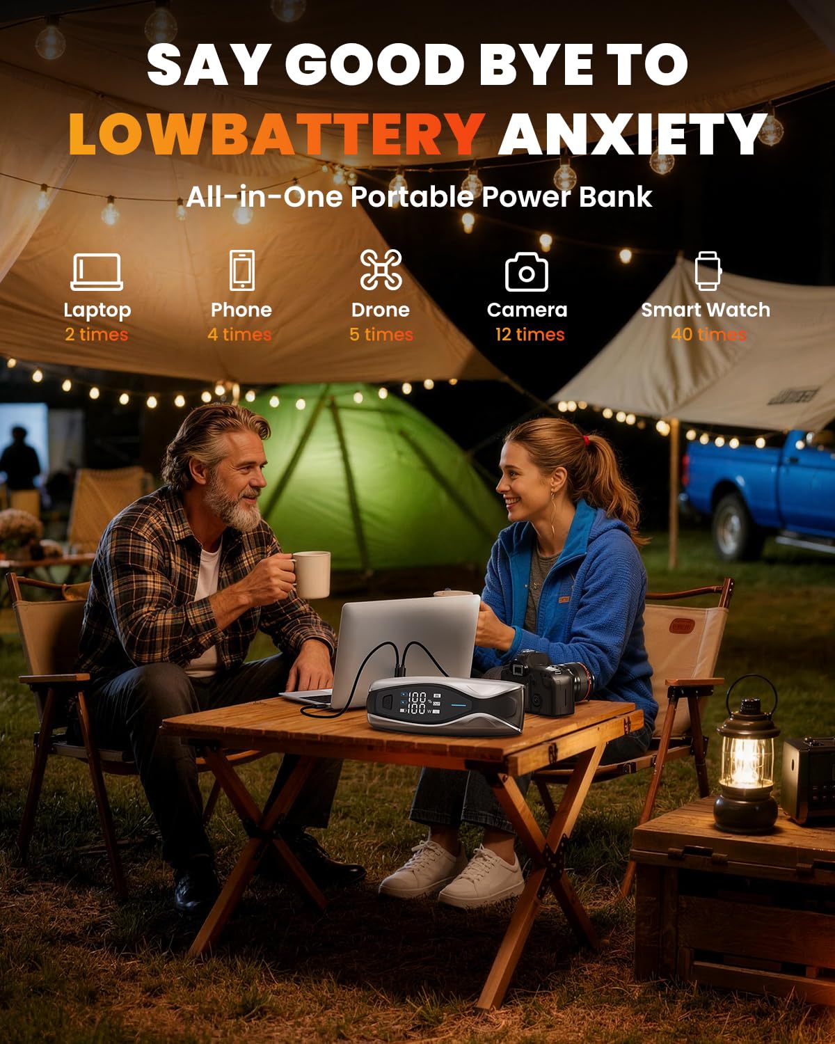 NEXPOW X7 10000A Jump Starter with 65W Quick Charger(All Gas/All Diesel), Powerful Battery Jumper Starter Portable with Smart LCD Display,12V Jump Box,Battery Booster Pack with Heavy Duty Jumper Clamp