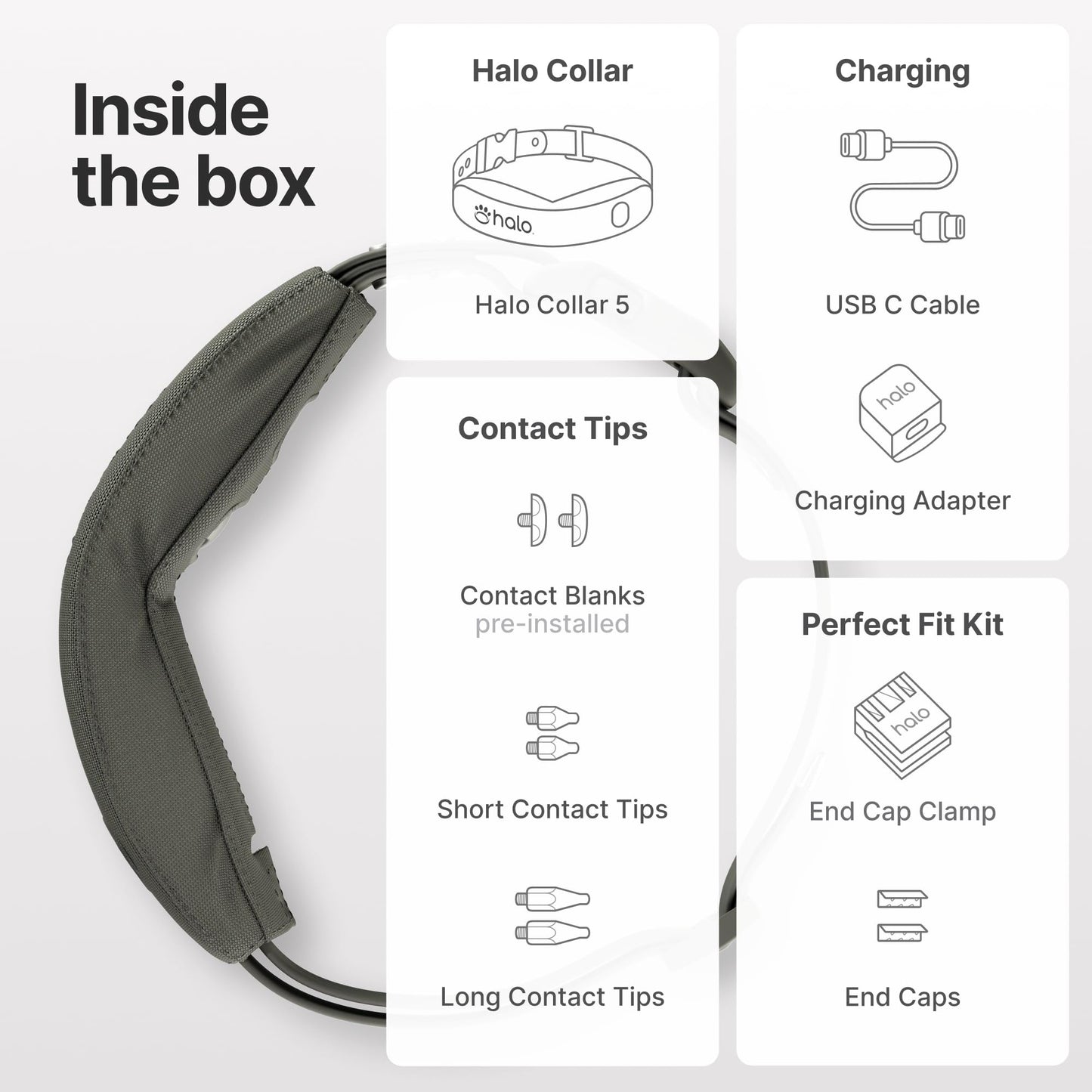 Halo Collar 5 Wireless Dog Fence & GPS Dog Collar, Keep Your Dog Safely Contained Outdoors with App-Controlled Boundaries and Real-Time Tracking, One Size, Realtree Camo