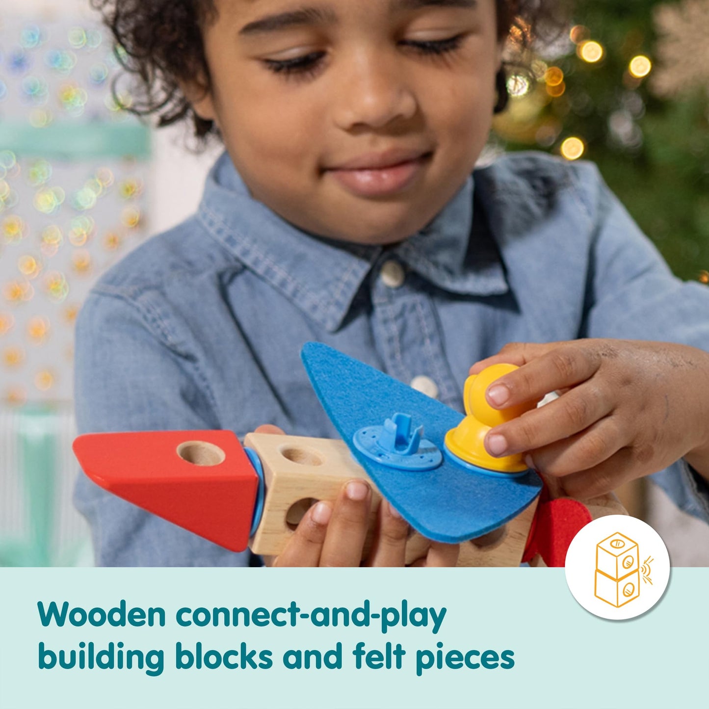 Melissa & Doug Blockables™ Vehicles Snap and Play, Mix and Match Connectable Wooden Building Blocks Play Set Toy for Preschool Boys and Girls (54 Pcs)