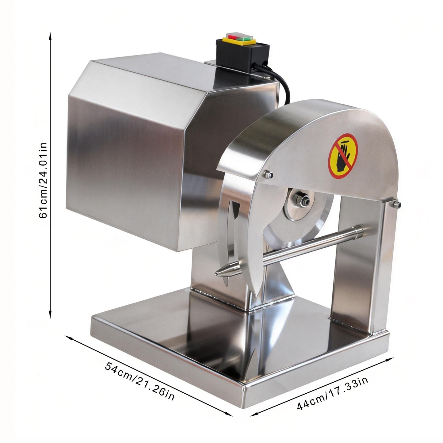 Commercial Bone Saw Cutting Machine, 110V 750W Meat Cutter Machines For Chicken Duck Goose, Stainless Steel Blade Poultry Saw, Ribs Chopper Slaughtering House Meat Shop Food Processing Equipment