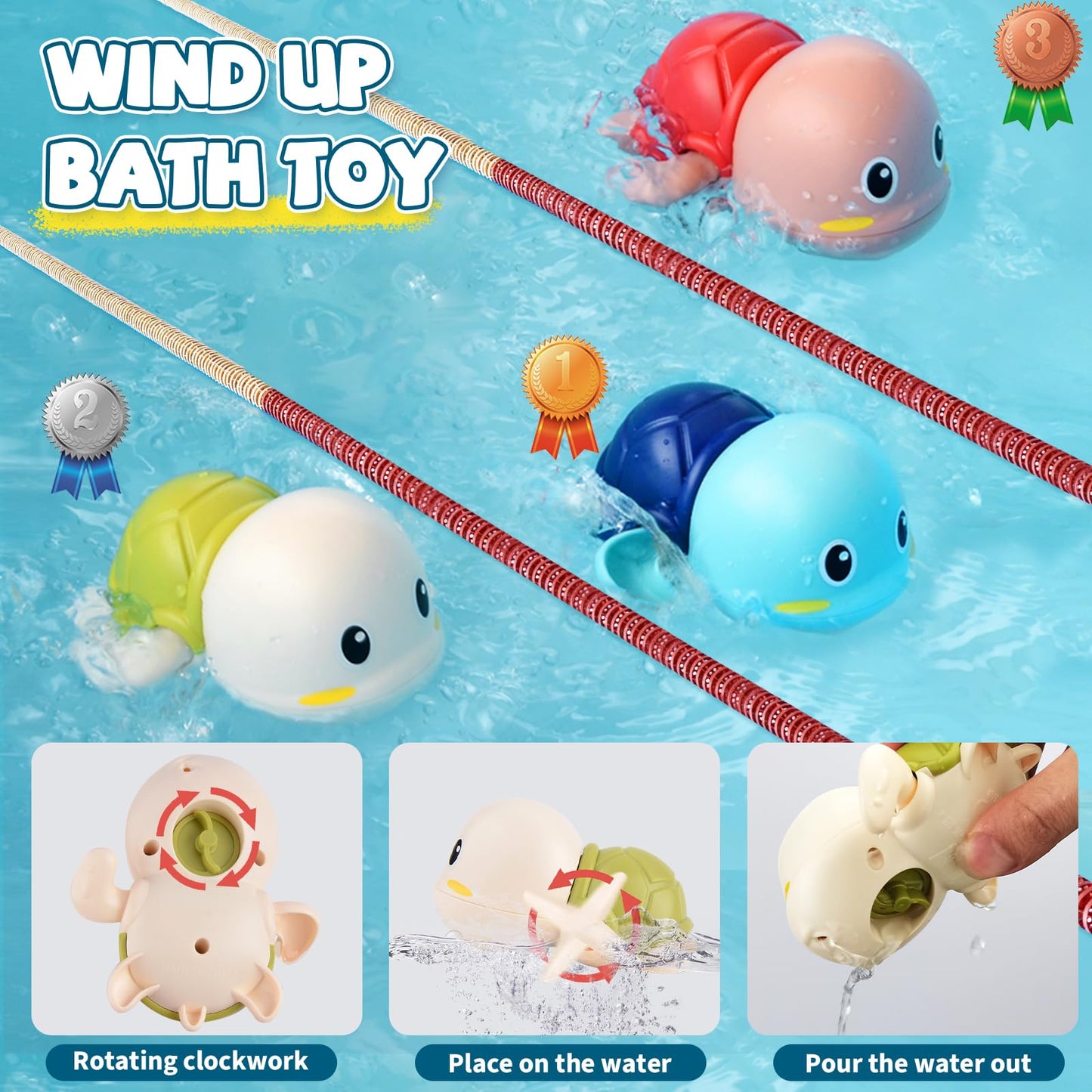 LZZAPJ Baby Bath Toys for Toddlers 1-3, Kid Bathtub Toy with 36 Foam Bath Letter & Number, Fishing Games with Fish Net, Water Pool Toy with Storage Bag, Shower Toy Gift for Boy Girl Infant 1 2 3 4 5 6