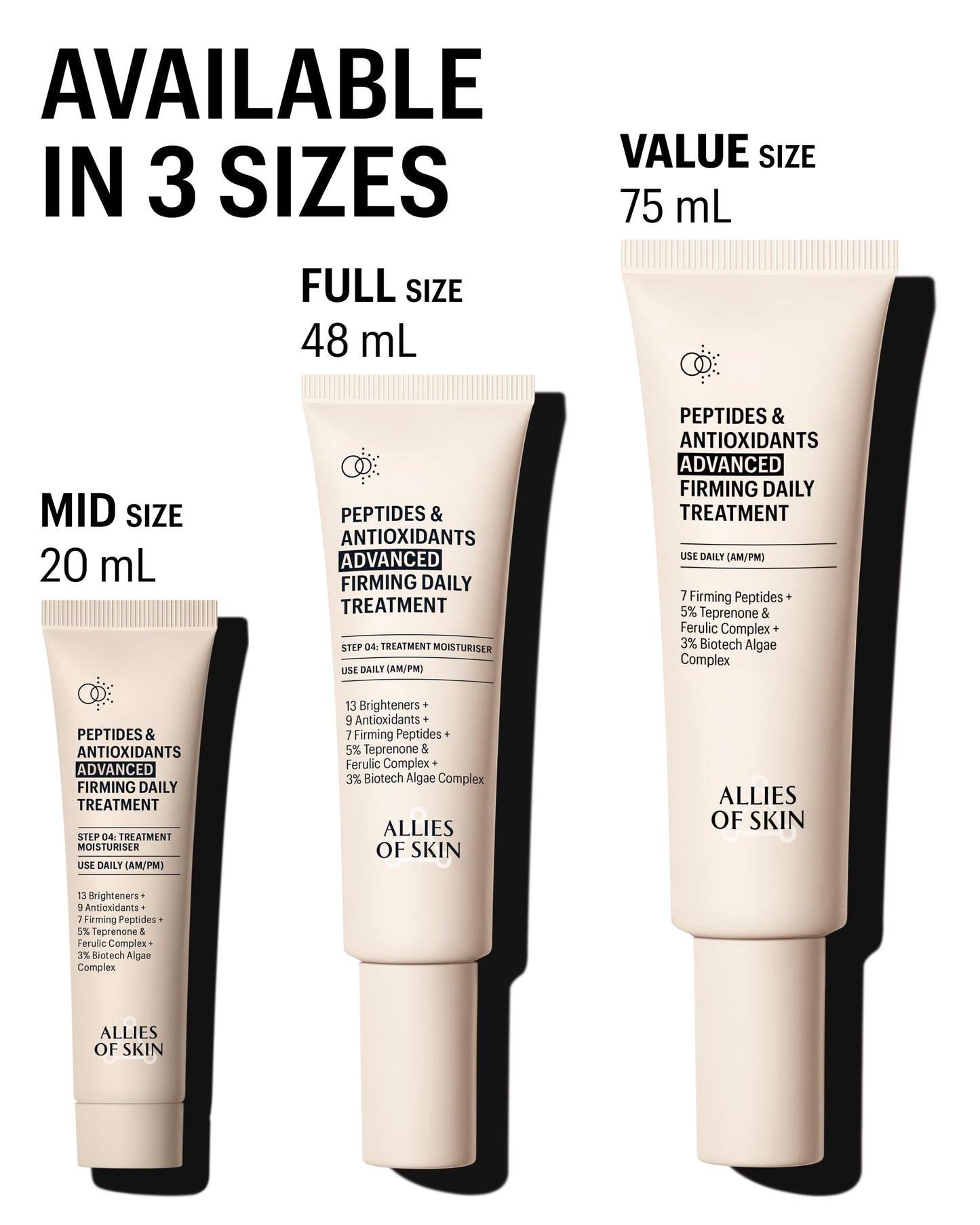 Allies of Skin Peptides & Antioxidants Advanced Firming Daily Treatment, Jumbo
