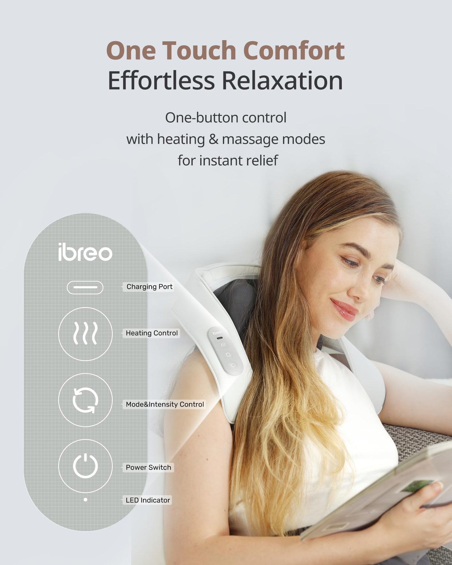 Shiatsu Neck and Back Massagers with Heat, 150 Mins Uses, 4 Modes & Adjustable Massage Head, Electric 3D Deep Tissue Kneadin for Shoulder, Leg, Muscle Soreness, Pain Relief, Relaxation for Women, Men