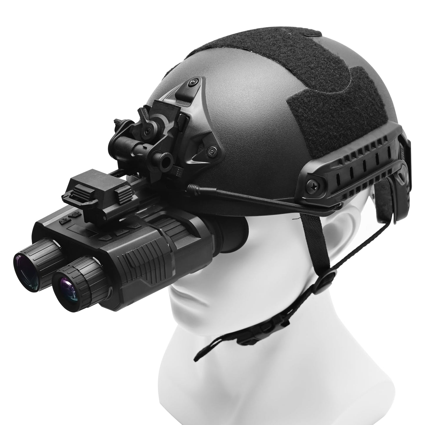 BINOCK Night Vision Goggles, 4K Night Vision Binoculars for Adult, 3D Naked-Eye Display Infrared NVG for Helmet with 7 Level Brightness Adjustment, Waterproof