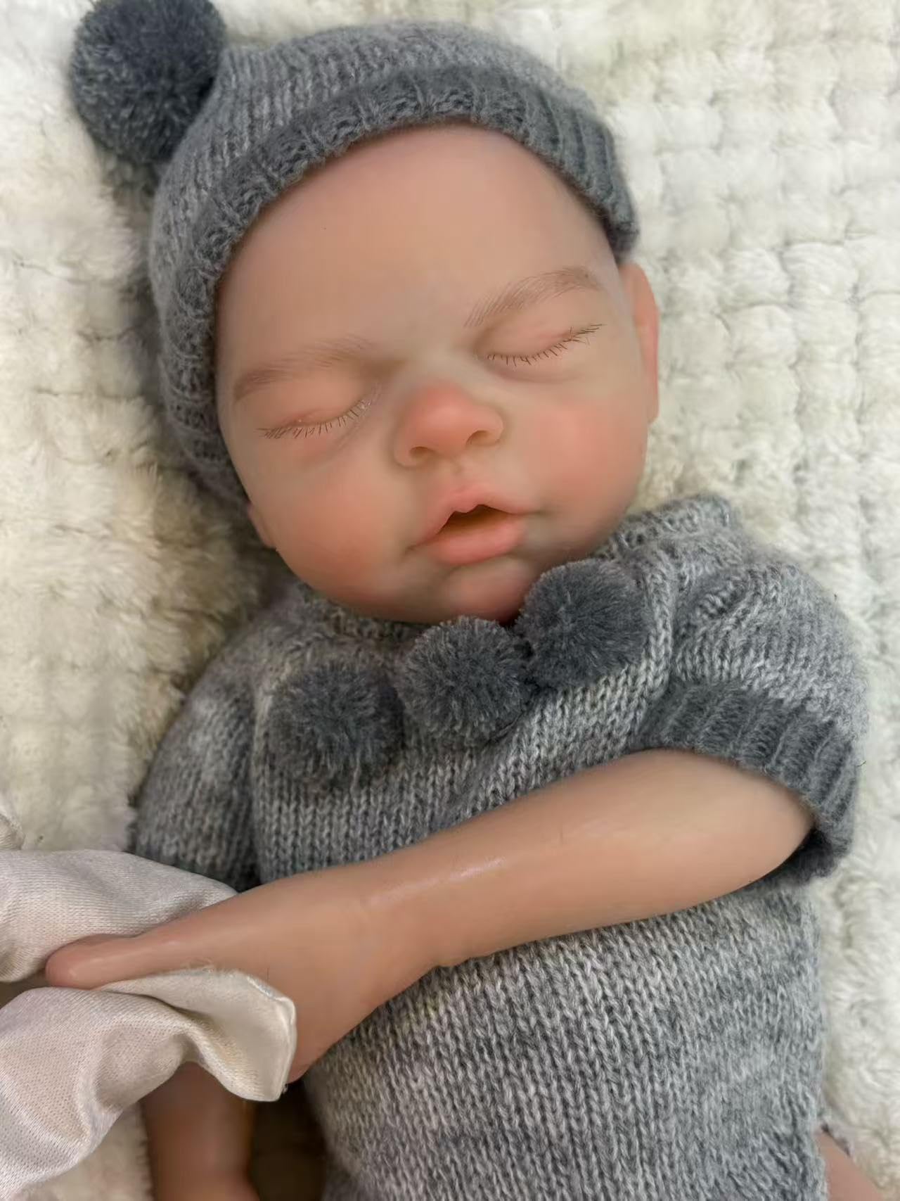Aniiyy 13 Inch Full Silicone Reborn Baby Dolls-13 Inch Realistic Newborn Anatomically Correct Girl,Silicone Full Body Lifelike Baby