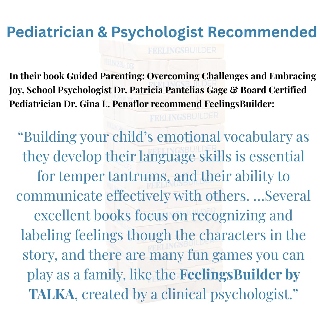 Feelings Builder - Therapy Games for Kids & Teens, Therapist Office Must Haves, Anger Management Toys, CBT Game for Kids, Teens, and Adults, Therapy Tools, Mental Health Games, ADHD Tools