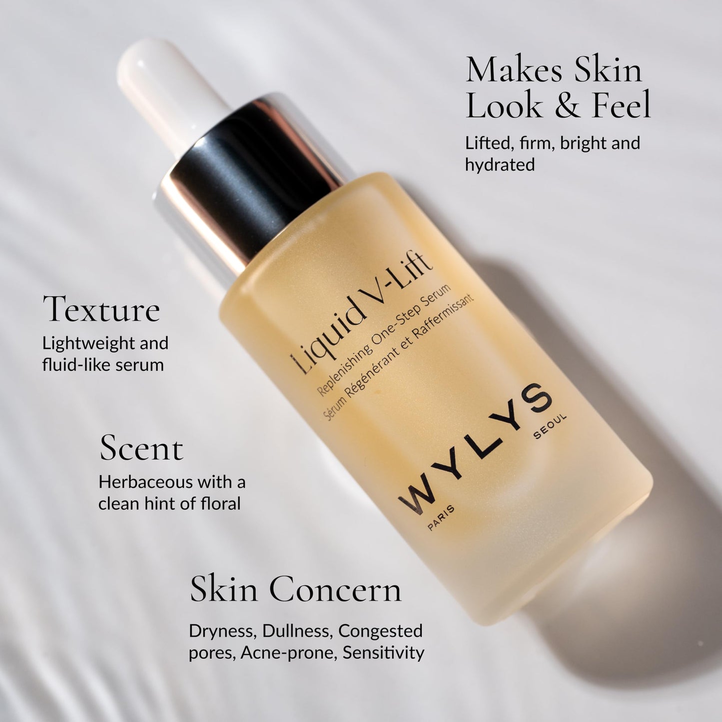 Liquid V-Lift – Peptide Face Serum for Aging Skin | Lifts, Firms & Brightens with Collagen & AFA-GS Alga | Reduces Wrinkles & Fine Lines | Lightweight Anti-Aging Formula for Radiance – 30ml