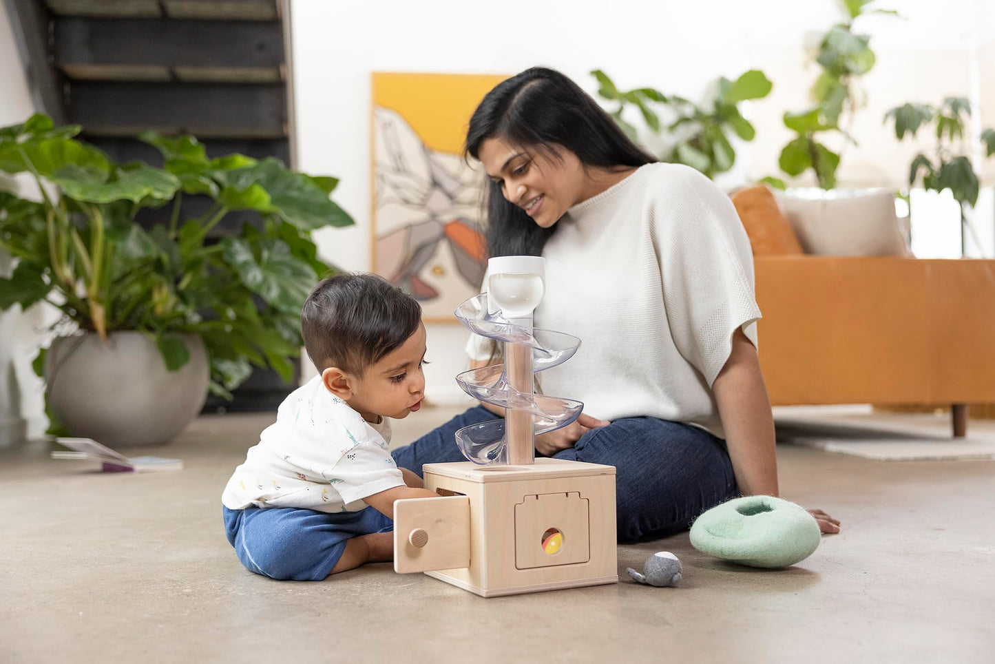 Lovevery | The Babbler Play Kit, Birthday Play Kit, Montessori Toddler Toy, 8 Play Products, 1 Board Book, and Play Guide (Best Birthday Gift for 1 Year Old), Medium