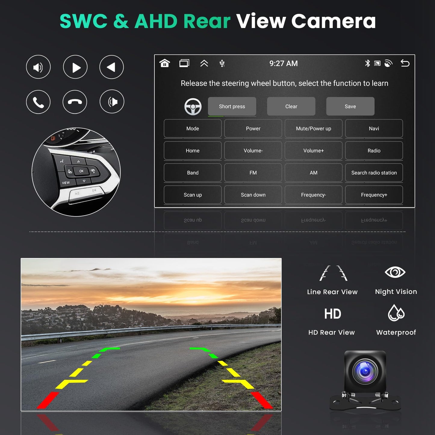 [8-Core 6+128GB] Android 15 Car Stereo for 2008-2012 Subaru Forester Impreza WRX Radio, 9 Inch IPS Touch Screen Radio Wireless Apple Carplay Android Auto, Bluetooth GPS WiFi 32EQ/DSP/FM/SWC Backup Cam