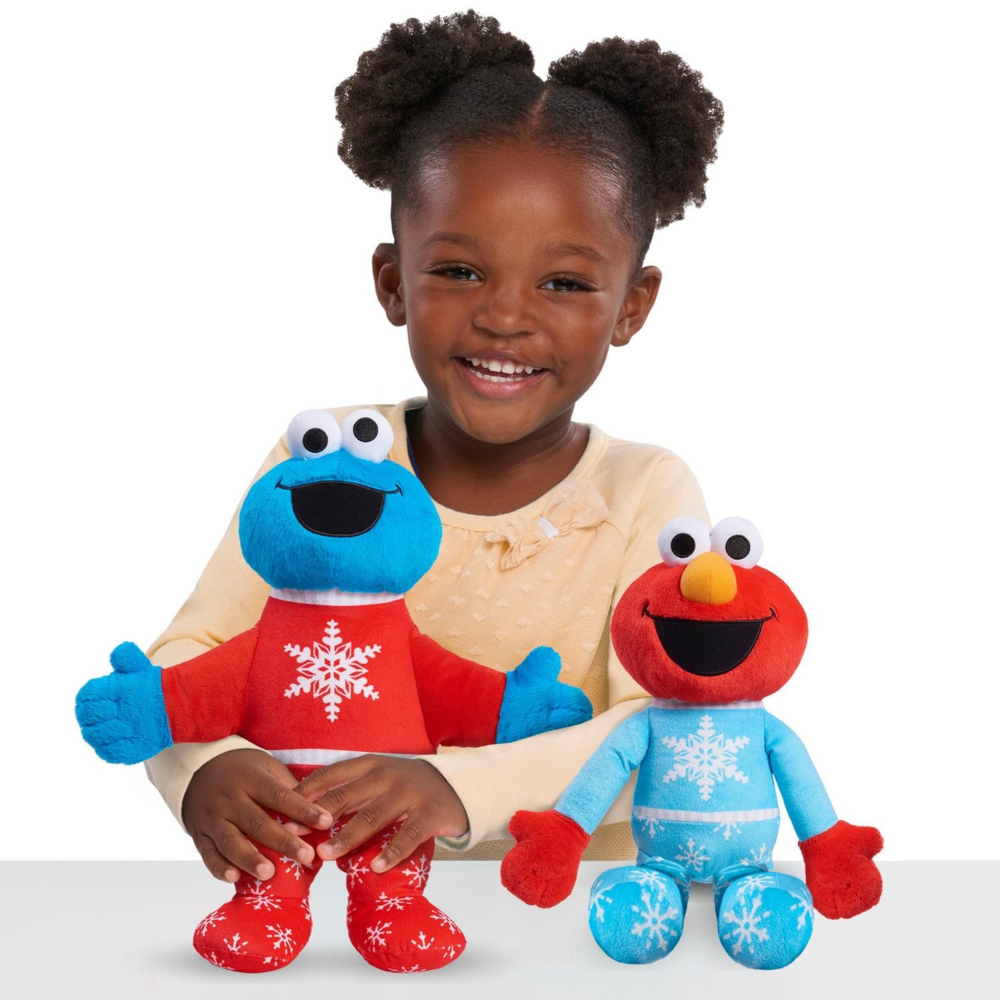 Sesame Street Holiday 15-inch Large Plush Elmo Stuffed Animal, Red, Super Soft Plush, Kids Toys for Ages 18 Month by Just Play