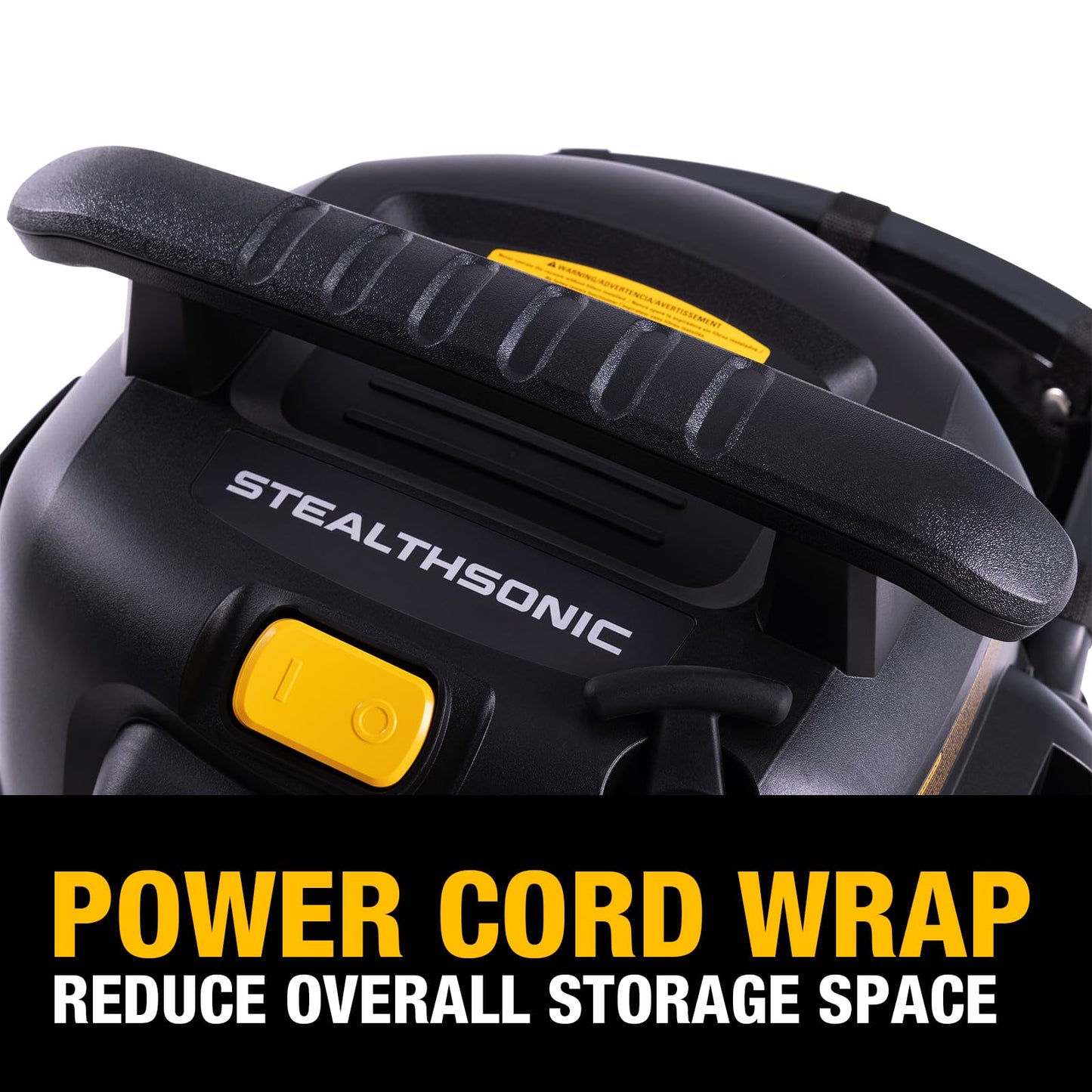 DEWALT 10 Gallon STEALTHSONIC Wet Dry Vacuum, DXV10S-QT Newest Noise Reduction Shop Vac, Ultra Quiet Shop Vacuum Wet and Dry for Home, Garage, Car, Workshop, Stainless Steel Tank, 5 Peak HP